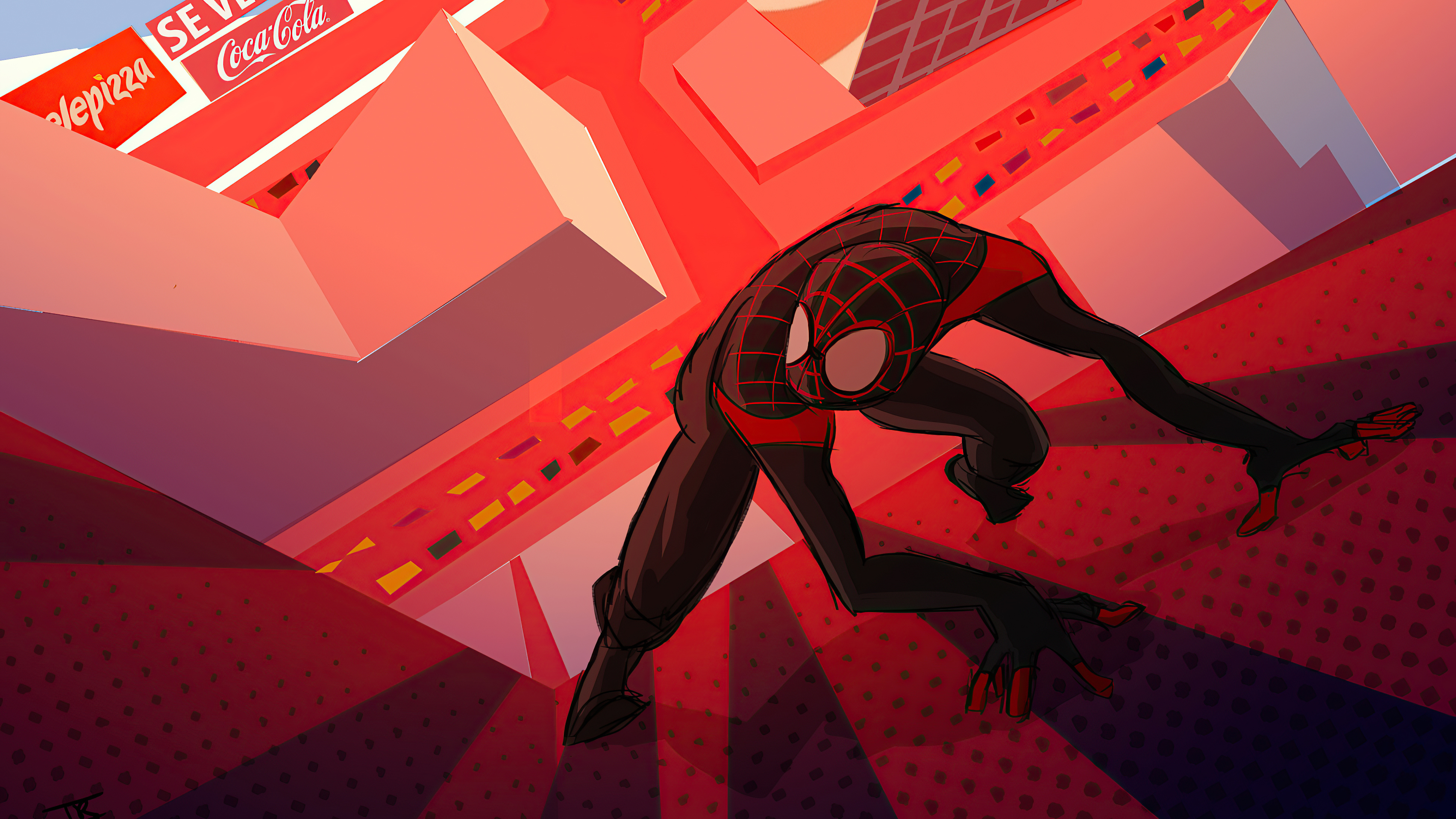 Baixar papel de parede para celular de Homem Aranha, Filme, Miles Morales, Homem Aranha: No Aranhaverso gratuito.