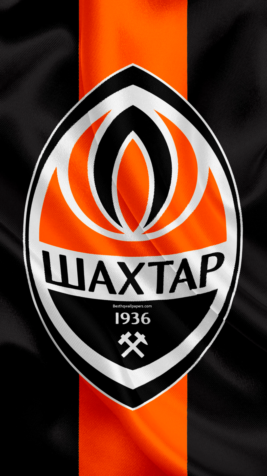 Handy-Wallpaper Sport, Fußball, Logo, Emblem, Fc Shakhtar Donezk kostenlos herunterladen.