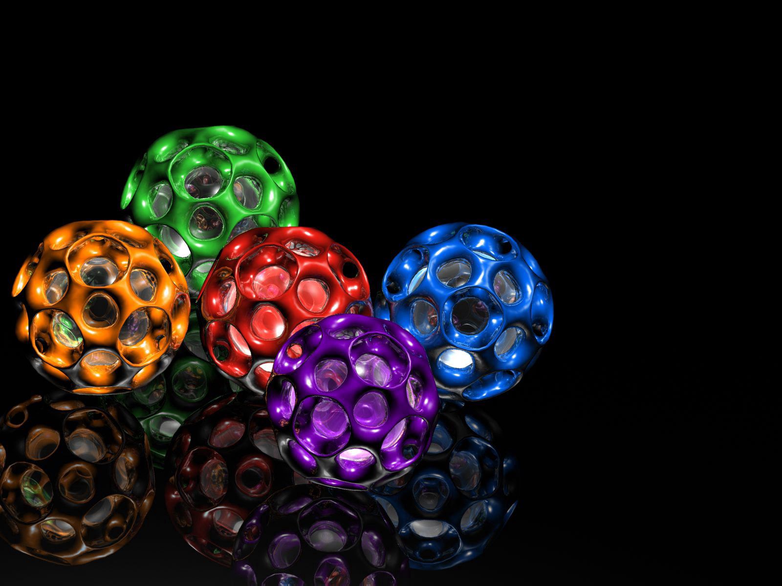 Free download wallpaper Motley, Multicolored, Form, Balls, 3D on your PC desktop