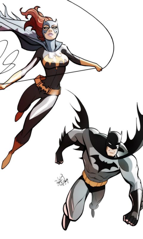 Handy-Wallpaper Batman, Comics, The Batman, Batgirl kostenlos herunterladen.