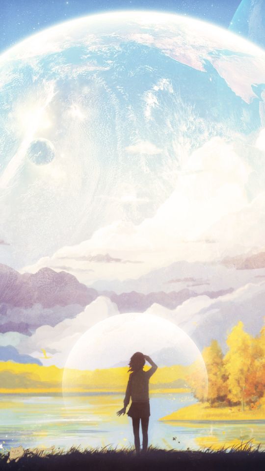 Download mobile wallpaper Anime, Landscape, Original for free.