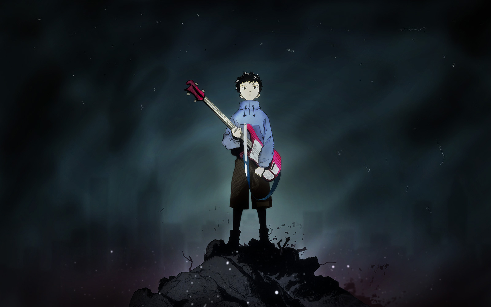 Download mobile wallpaper Anime, Guitar, Flcl for free.
