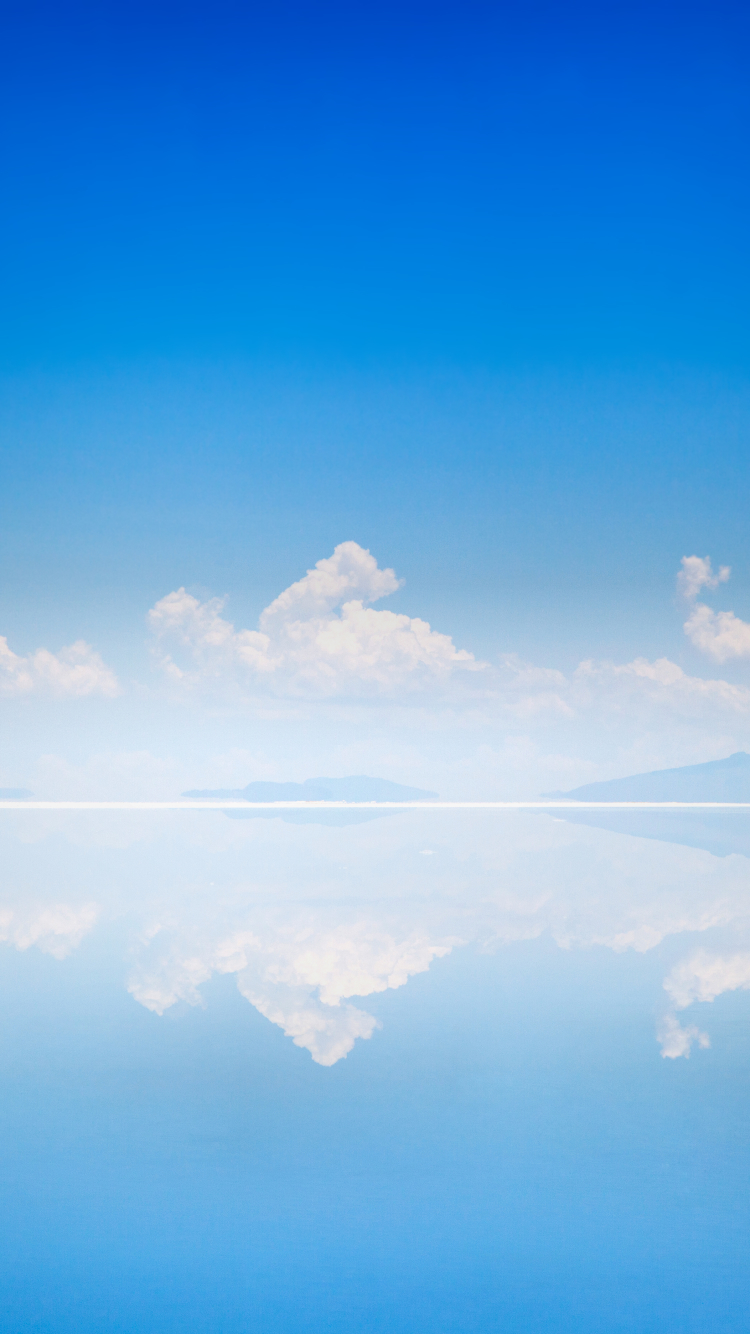 Download mobile wallpaper Sky, Sea, Horizon, Reflection, Earth, Cloud, Scenic for free.