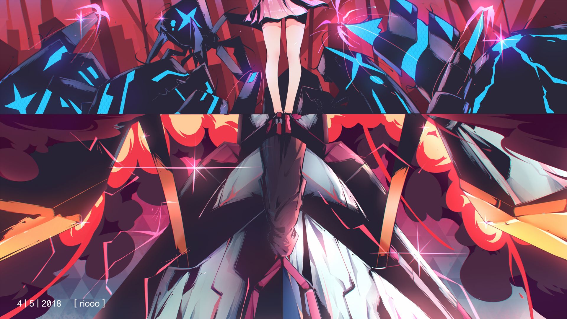 Free download wallpaper Anime, Darling In The Franxx, Zero Two (Darling In The Franxx), Strelizia (Darling In The Franxx) on your PC desktop