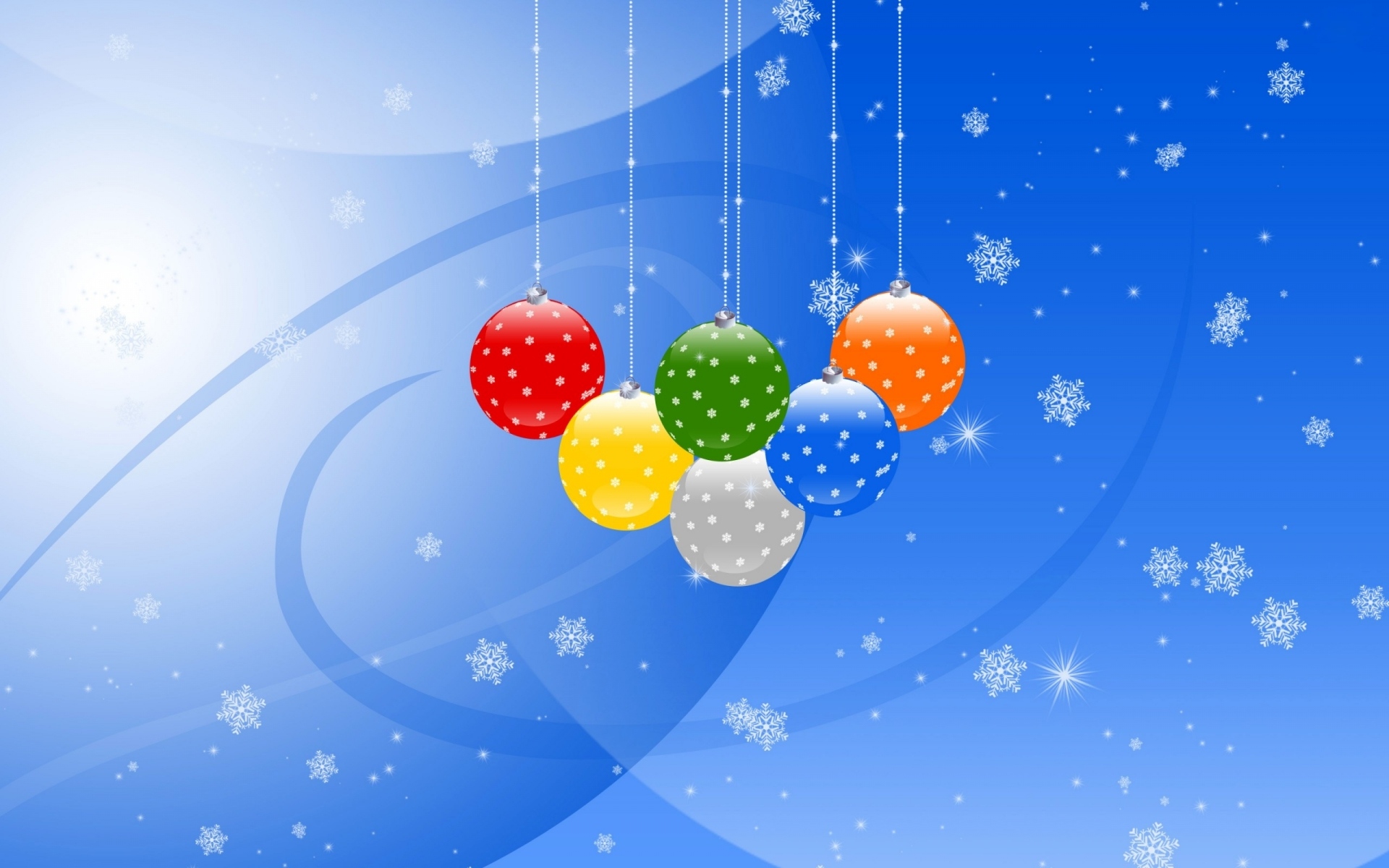 Скачать обои бесплатно Снег, Рождество, Синий, Цвета, Украшение, Праздничные картинка на рабочий стол ПК