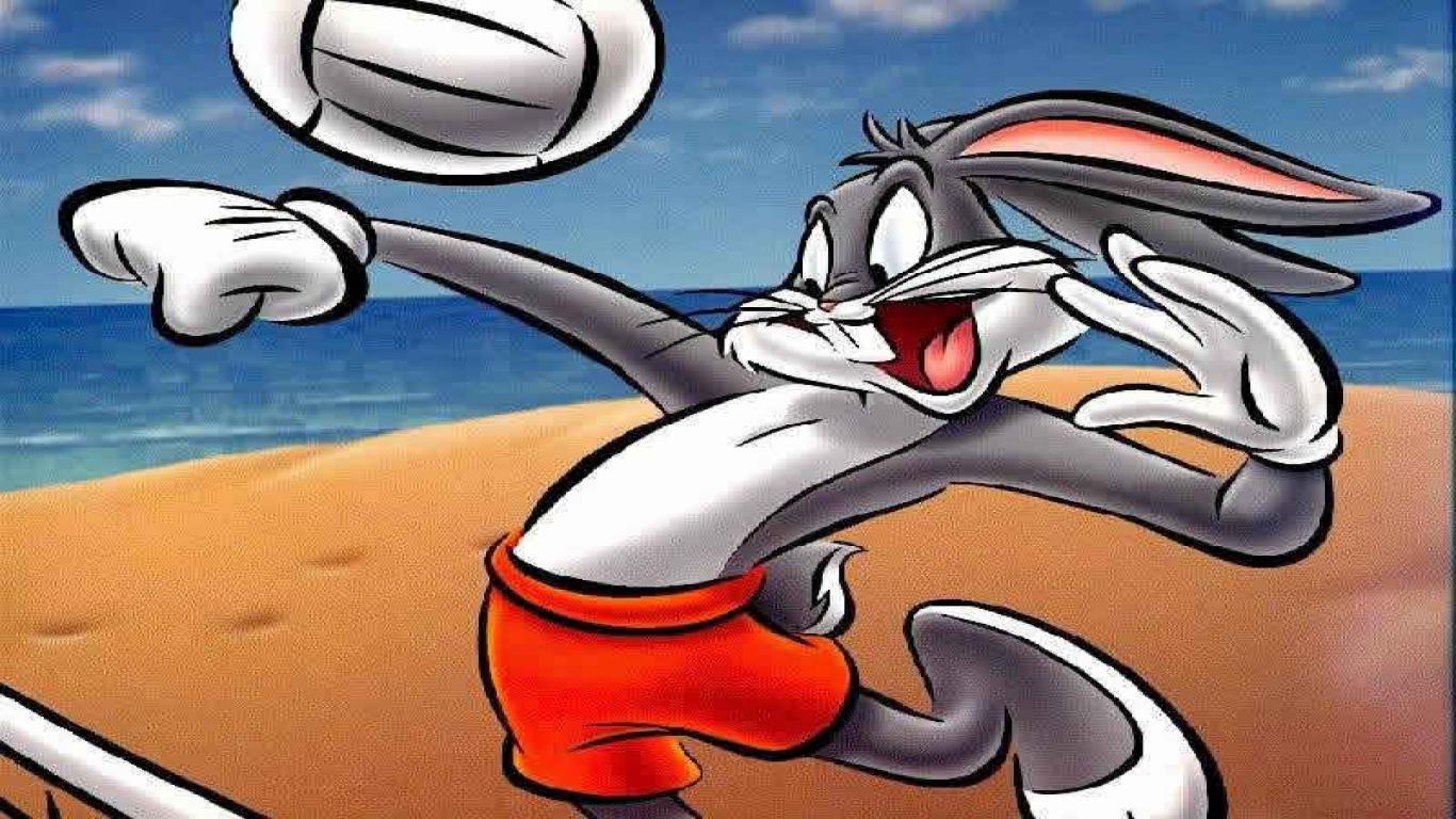 Baixar papel de parede para celular de Praia, Programa De Tv, Pernalonga, Looney Tunes gratuito.