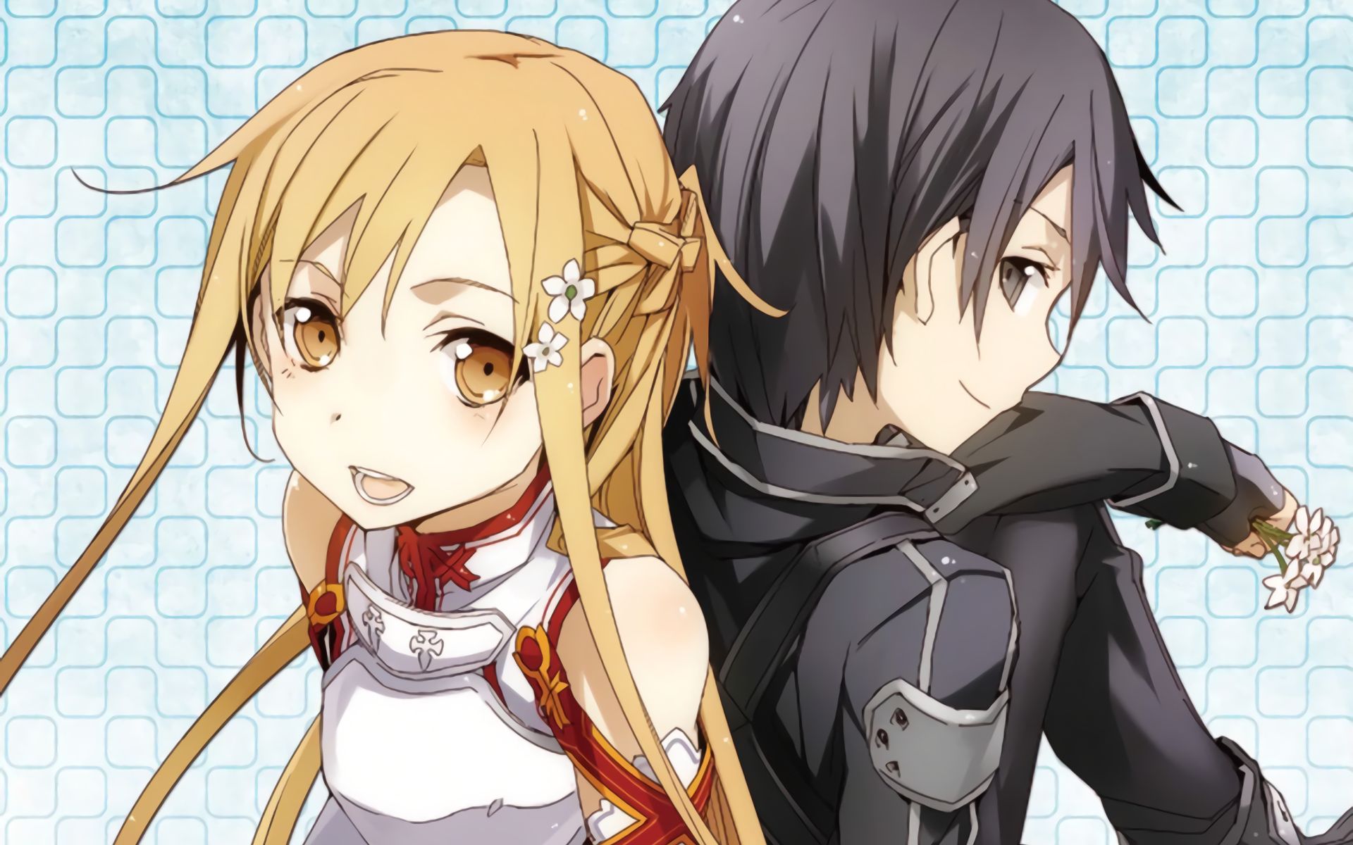 Téléchargez des papiers peints mobile Sword Art Online, Animé, Asuna Yuki, Kirito (Art De L'épée En Ligne), Kazuto Kirigaya gratuitement.