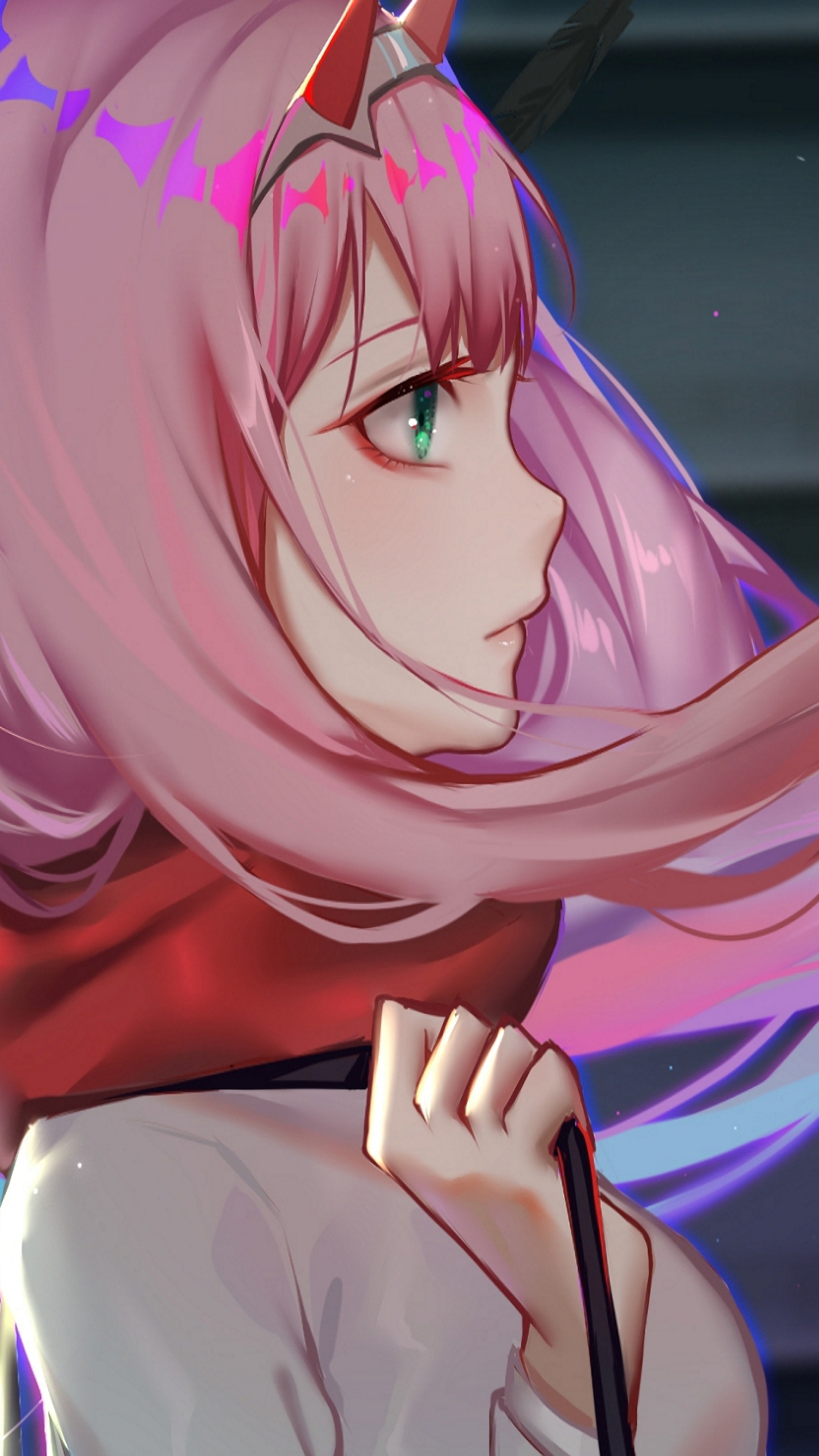 Handy-Wallpaper Animes, Darling In The Franxx, Zero Two (Liebling Im Franxx) kostenlos herunterladen.