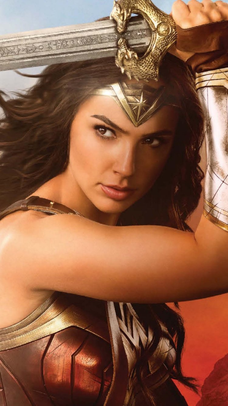 Descarga gratuita de fondo de pantalla para móvil de Películas, La Mujer Maravilla, Gal Gadot.