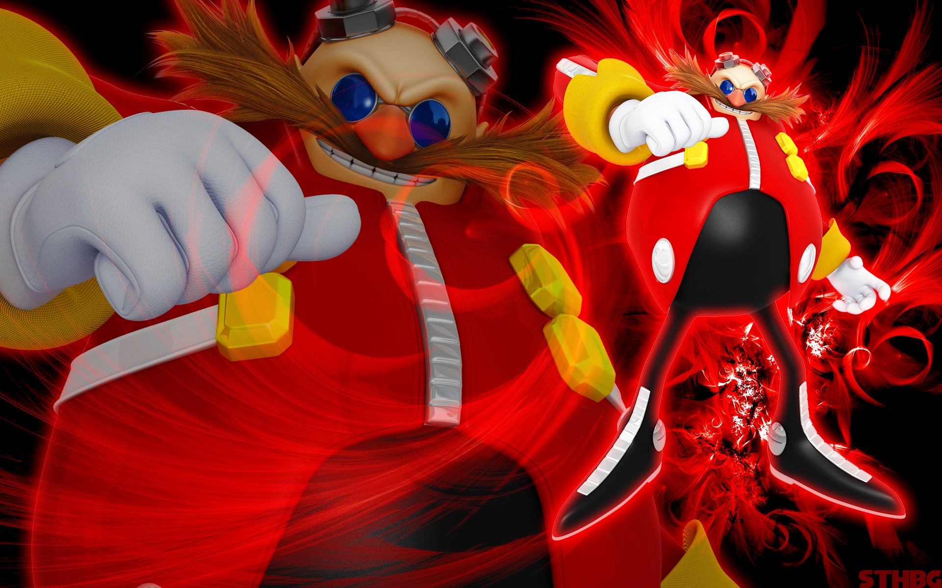 video game, sonic & all stars racing transformed, doctor eggman, sonic