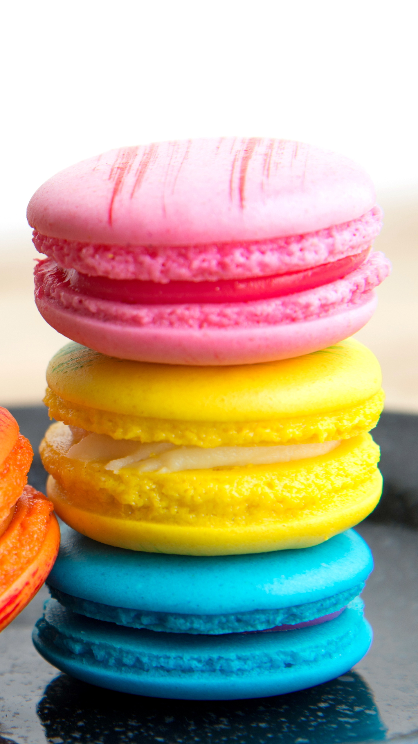 Download mobile wallpaper Food, Colors, Sweets, Macaron for free.