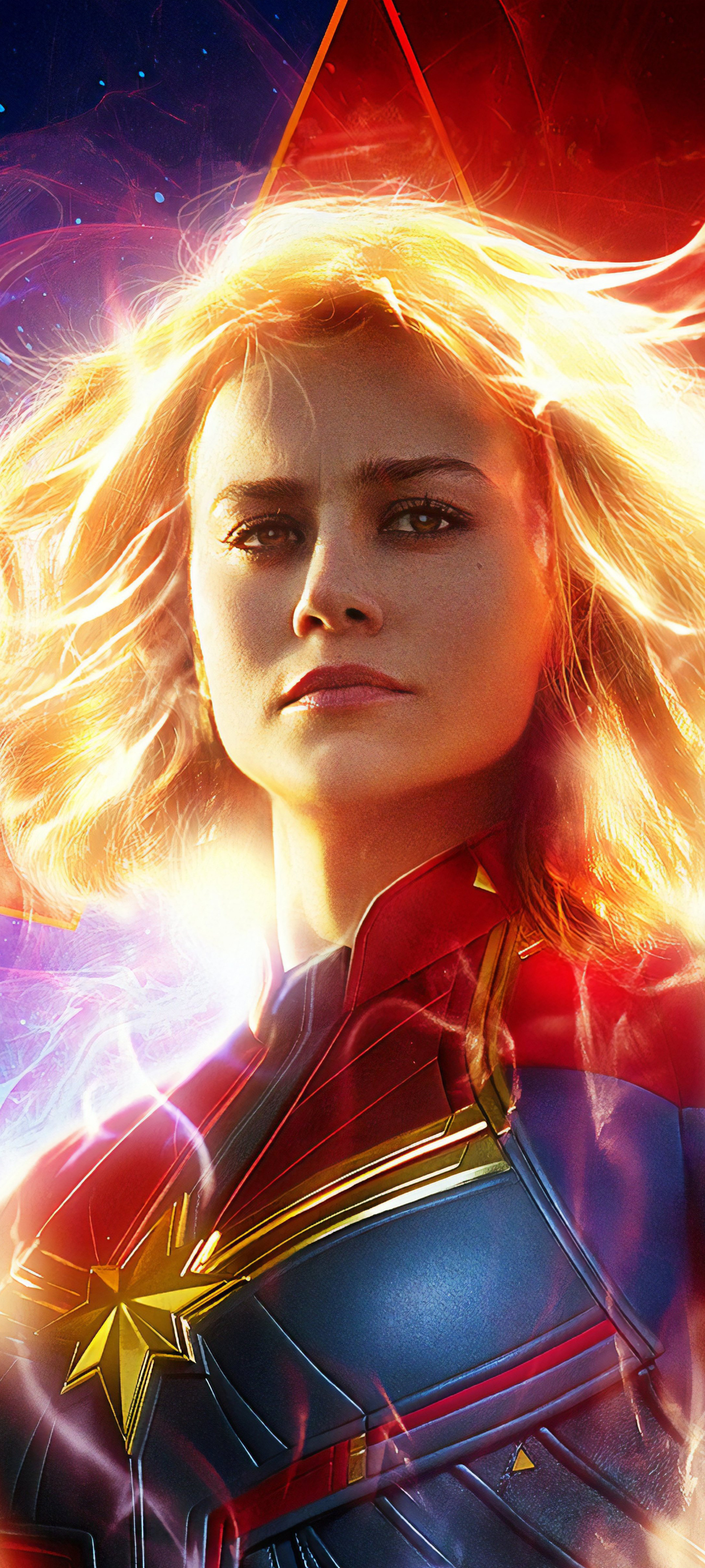 Handy-Wallpaper Filme, Captain Marvel, Brie Larson kostenlos herunterladen.