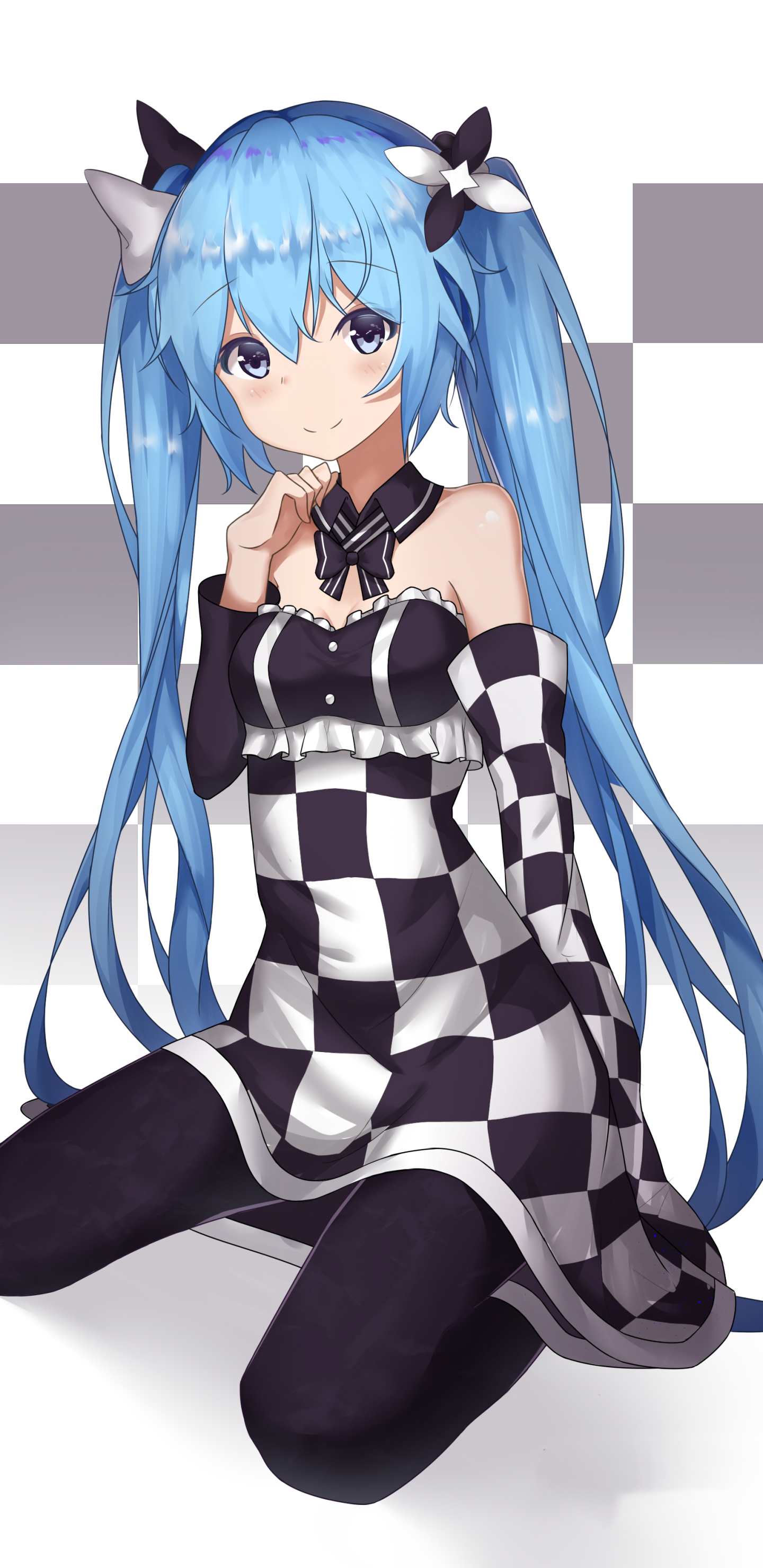 Handy-Wallpaper Vocaloid, Blaue Augen, Blaue Haare, Hatsune Miku, Animes kostenlos herunterladen.