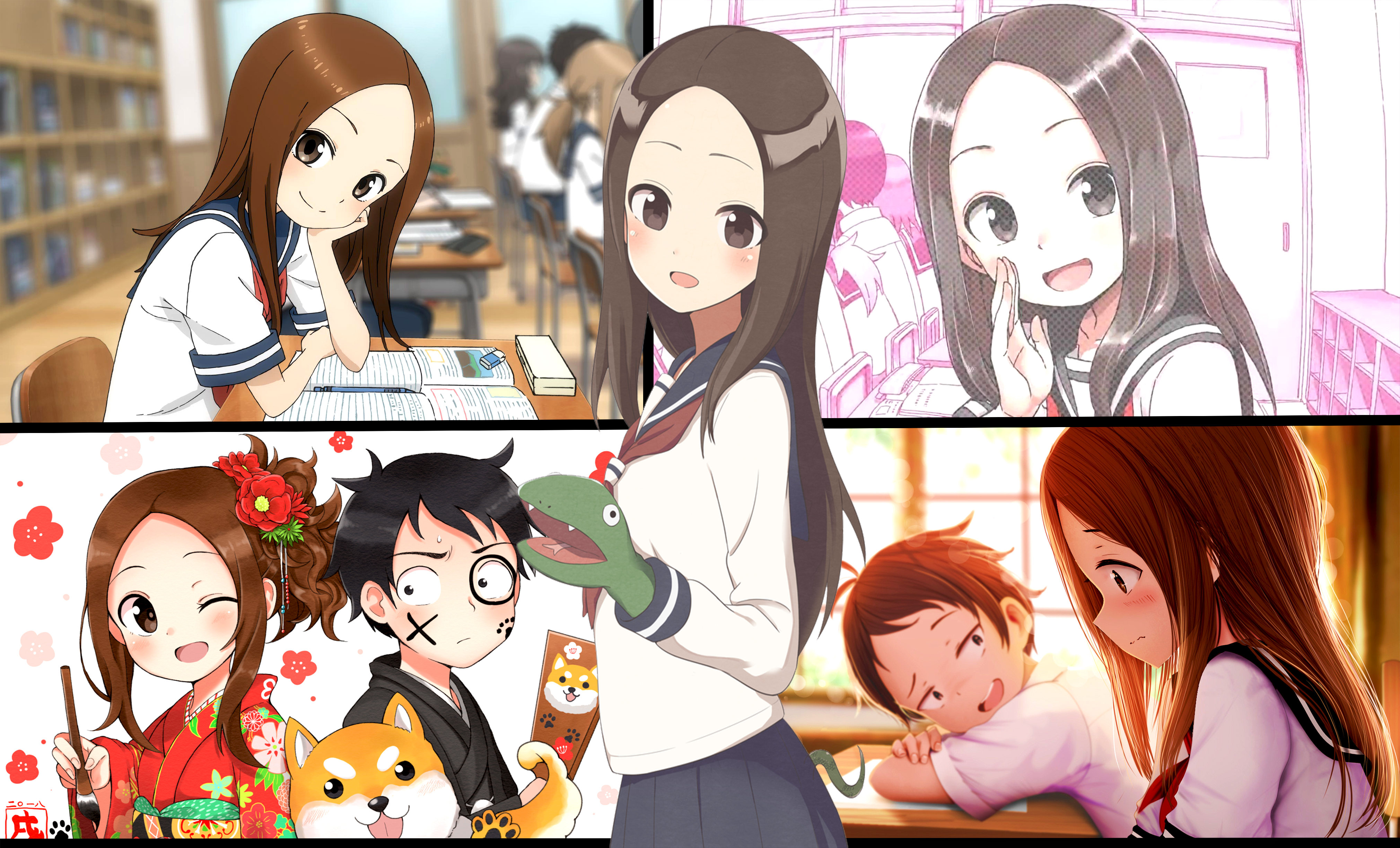 886339 descargar fondo de pantalla animado, karakai jouzu no takagi san, nishikata (karakai jouzu no takagi san), takagi (karakai jouzu no takagi san): protectores de pantalla e imágenes gratis