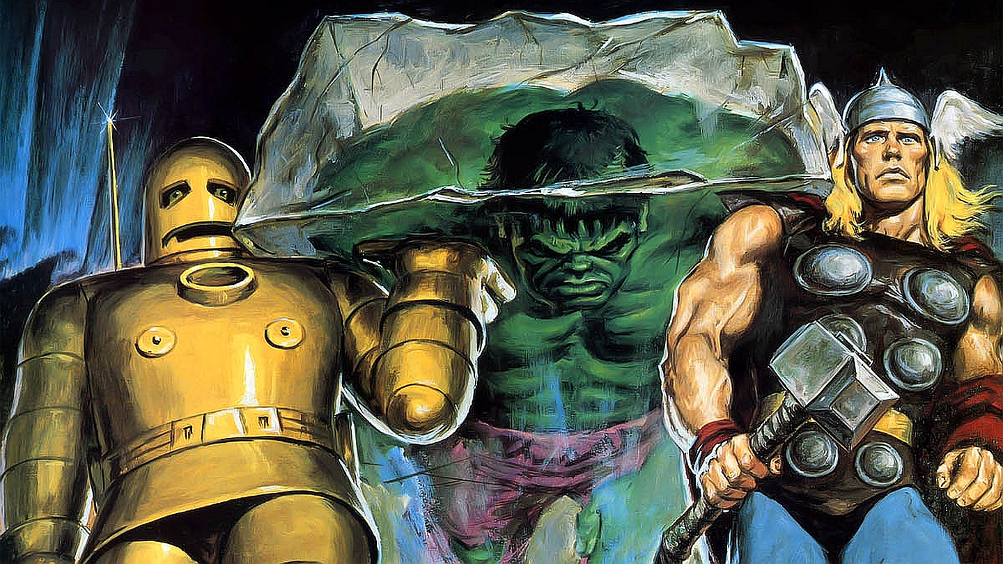 Download mobile wallpaper Avengers, Hulk, Thor, The Avengers, Iron Man, Comics for free.