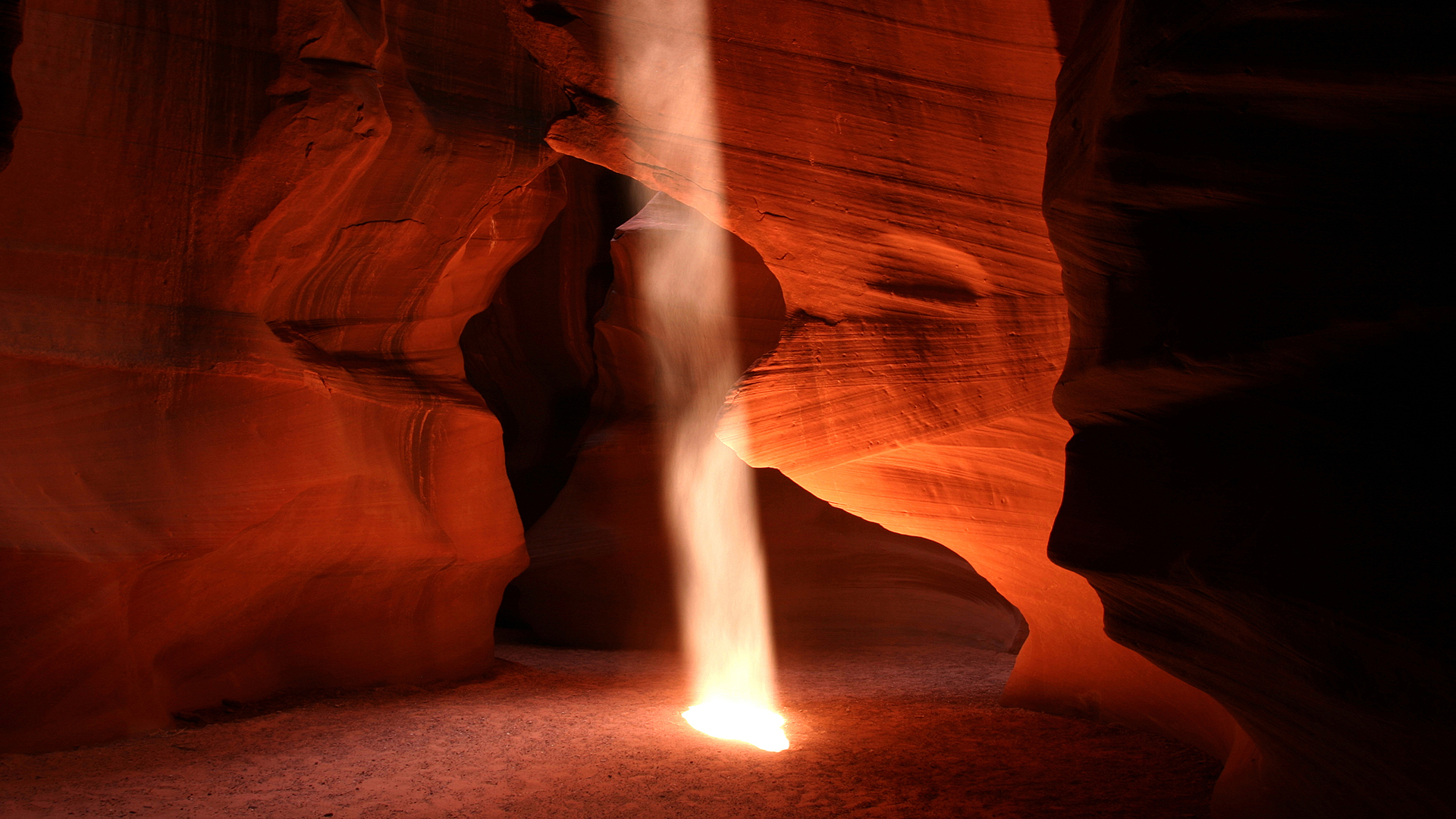 Download mobile wallpaper Sand, Light, Earth, Cave, Antelope Canyon for free.