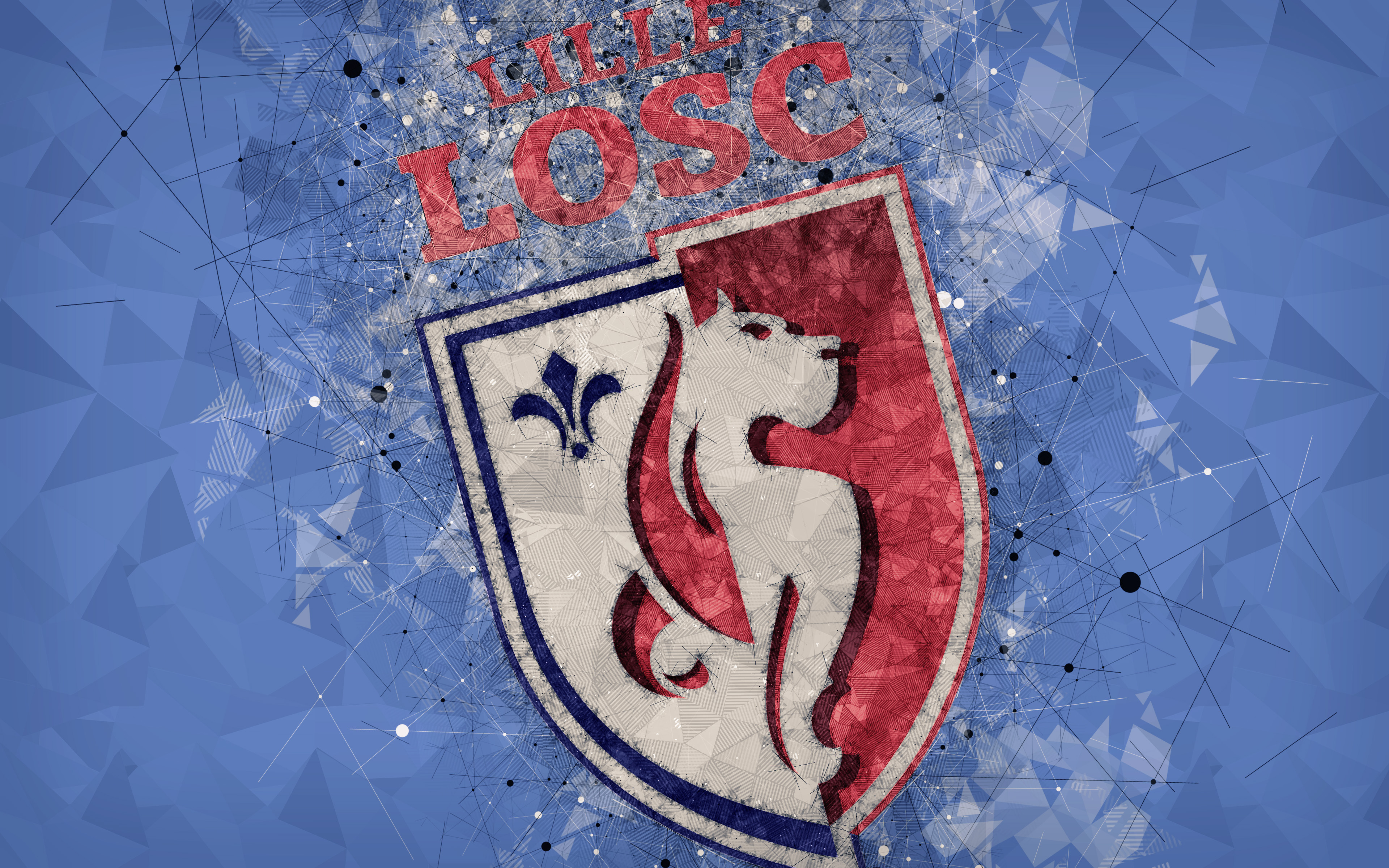 Download mobile wallpaper Sports, Logo, Emblem, Soccer, Lille Osc for free.