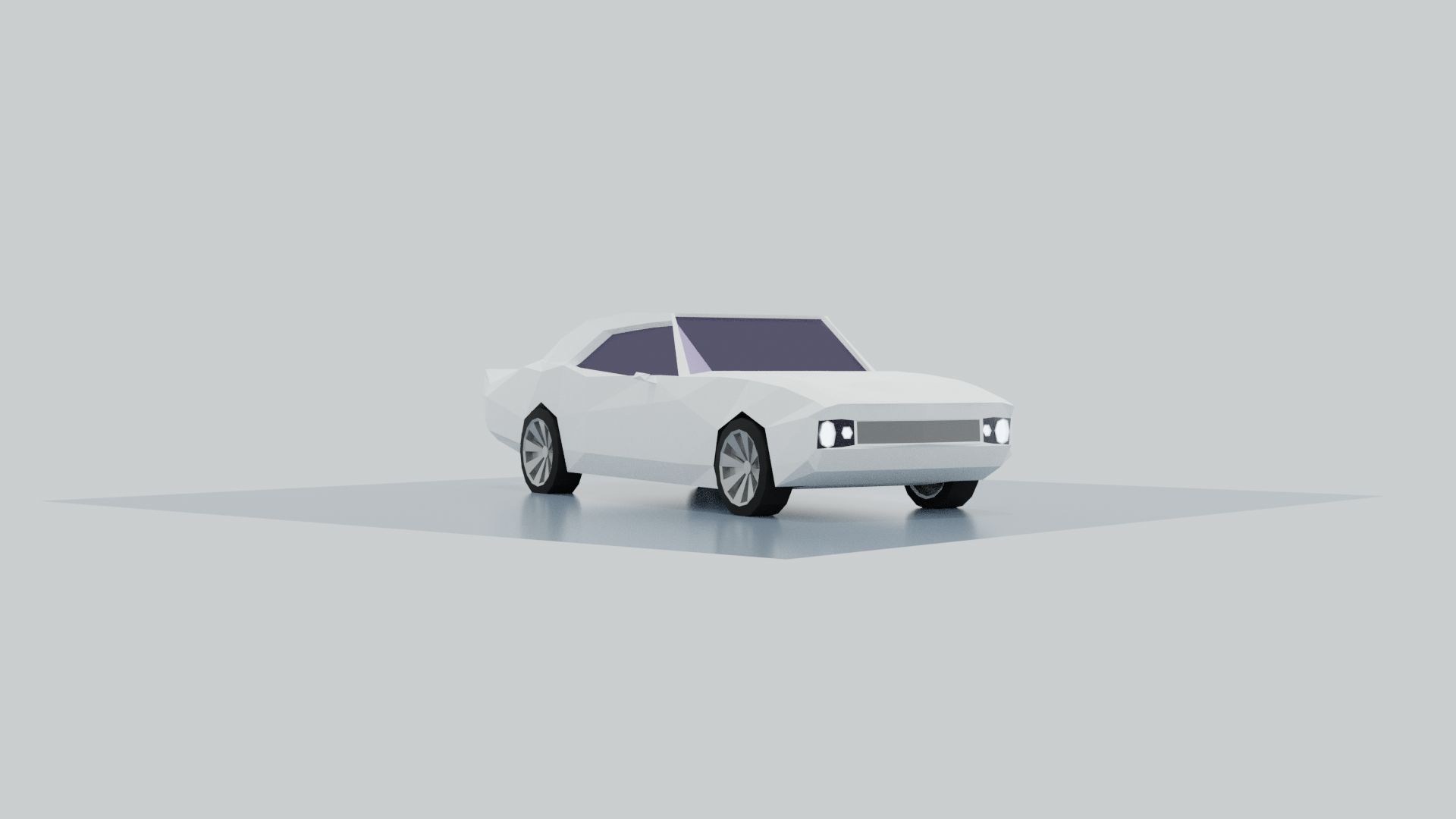 Free download wallpaper Car, Toy, Muscle Car, Low Poly, Vehicles, Blender 3D on your PC desktop