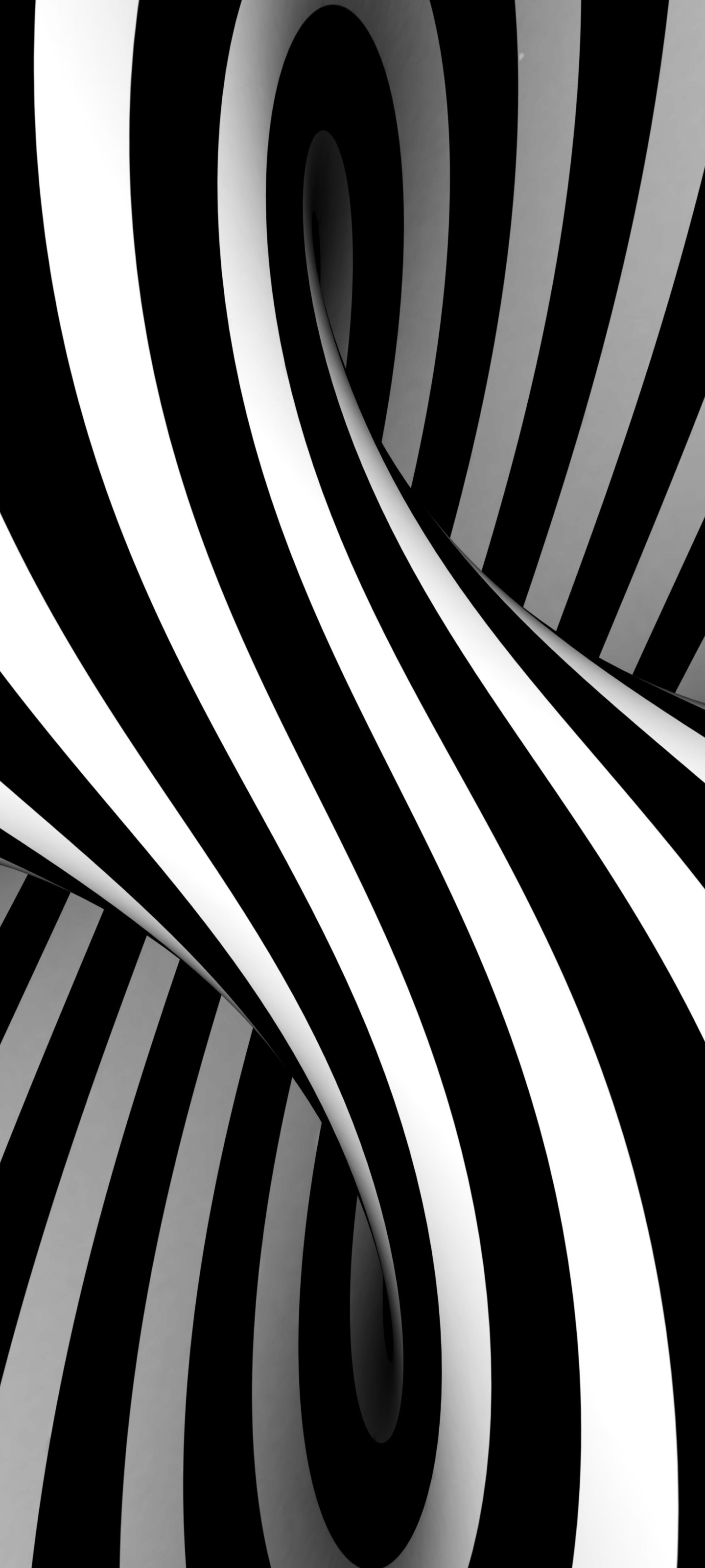 Téléchargez des papiers peints mobile Abstrait, Illusion D'optique, Noir & Blanc gratuitement.