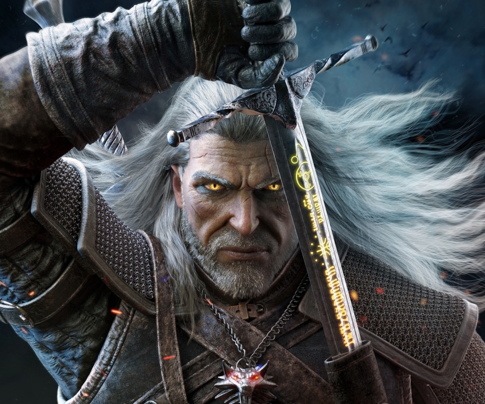 Handy-Wallpaper Krieger, Schwert, Computerspiele, Der Hexer, Geralt Von Riva, The Witcher 3: Wild Hunt kostenlos herunterladen.