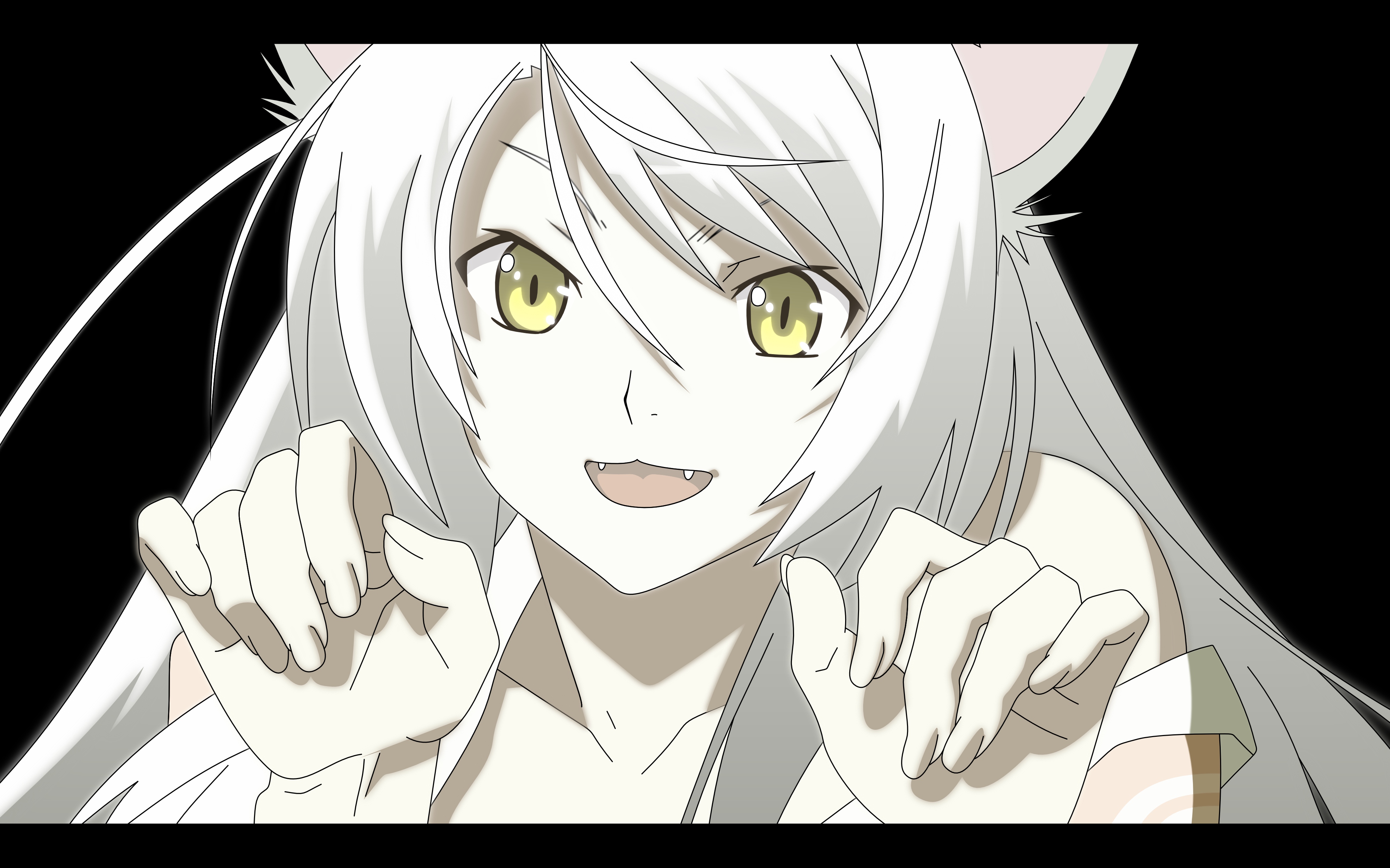 Descarga gratuita de fondo de pantalla para móvil de Animado, Monogatari (Serie), Tsubasa Hanekawa, Hanekawa Negro.