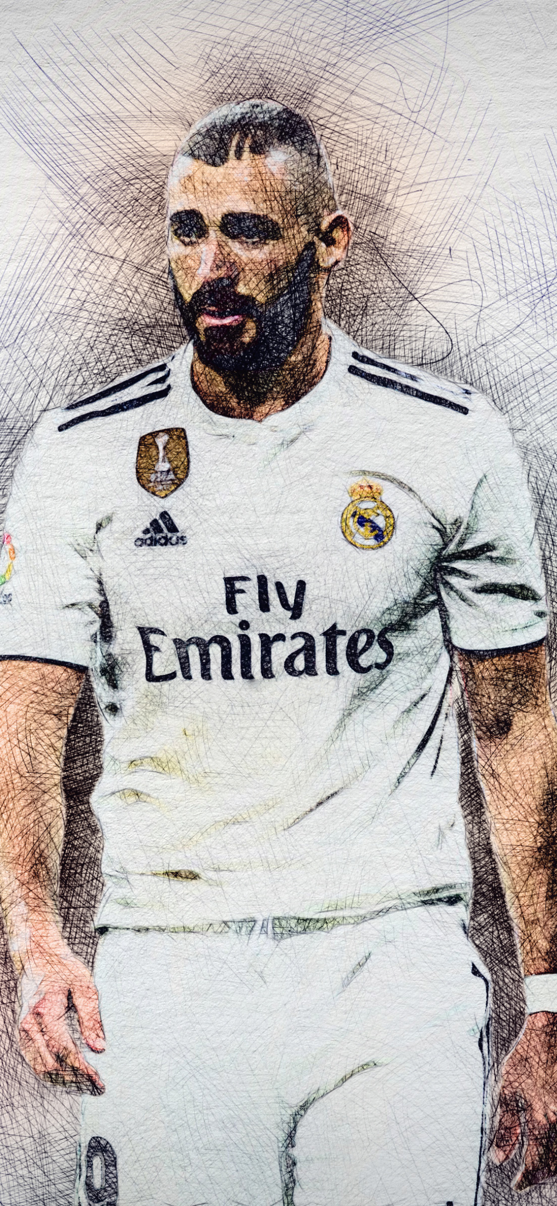 Handy-Wallpaper Sport, Fußball, Französisch, Real Madrid Cf, Karim Benzema kostenlos herunterladen.