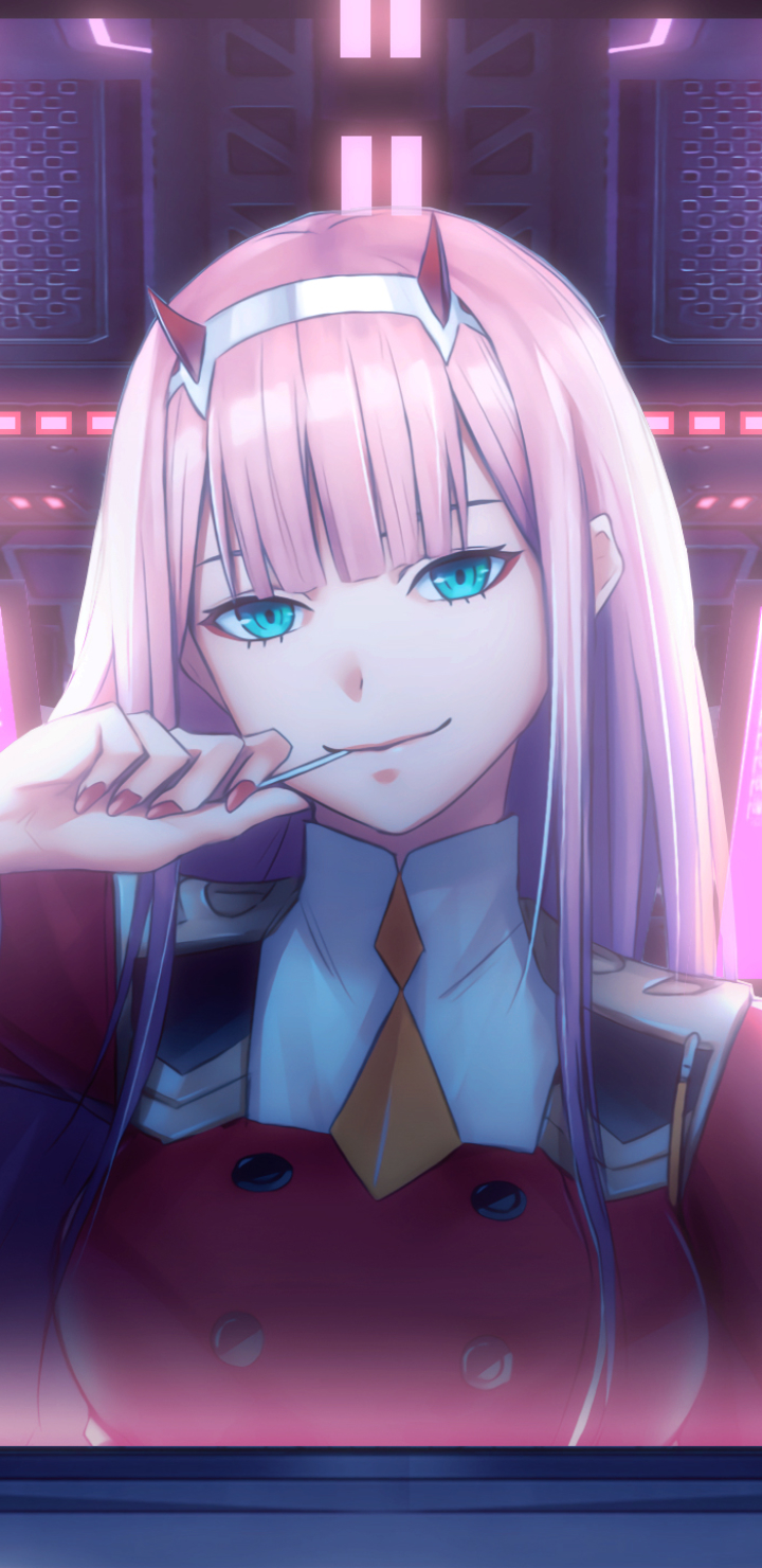 Handy-Wallpaper Animes, Darling In The Franxx, Zero Two (Liebling Im Franxx) kostenlos herunterladen.