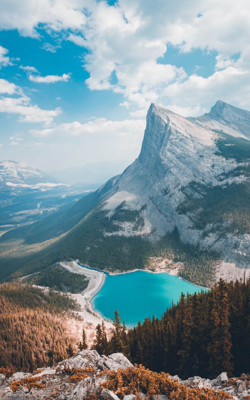 Handy-Wallpaper Landschaft, Natur, Berg, See, Wald, Gebirge, Panorama, Erde/natur kostenlos herunterladen.