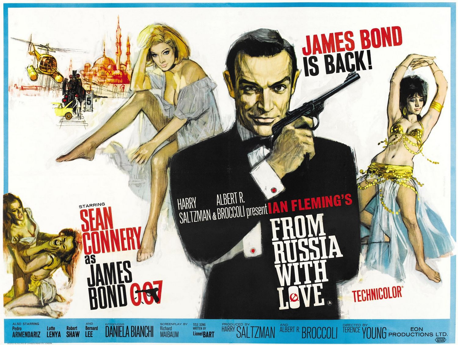 334027 завантажити шпалери фільм, 007: з росії з любов'ю, даніела б'янкі, джеймс бонд, шон коннері, тетяна романова - заставки і картинки безкоштовно