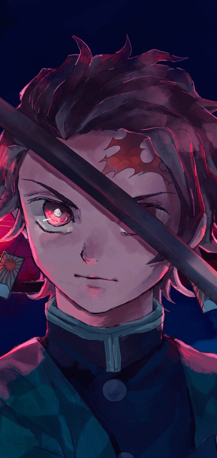 Handy-Wallpaper Animes, Demon Slayer, Tanjiro Kamado kostenlos herunterladen.