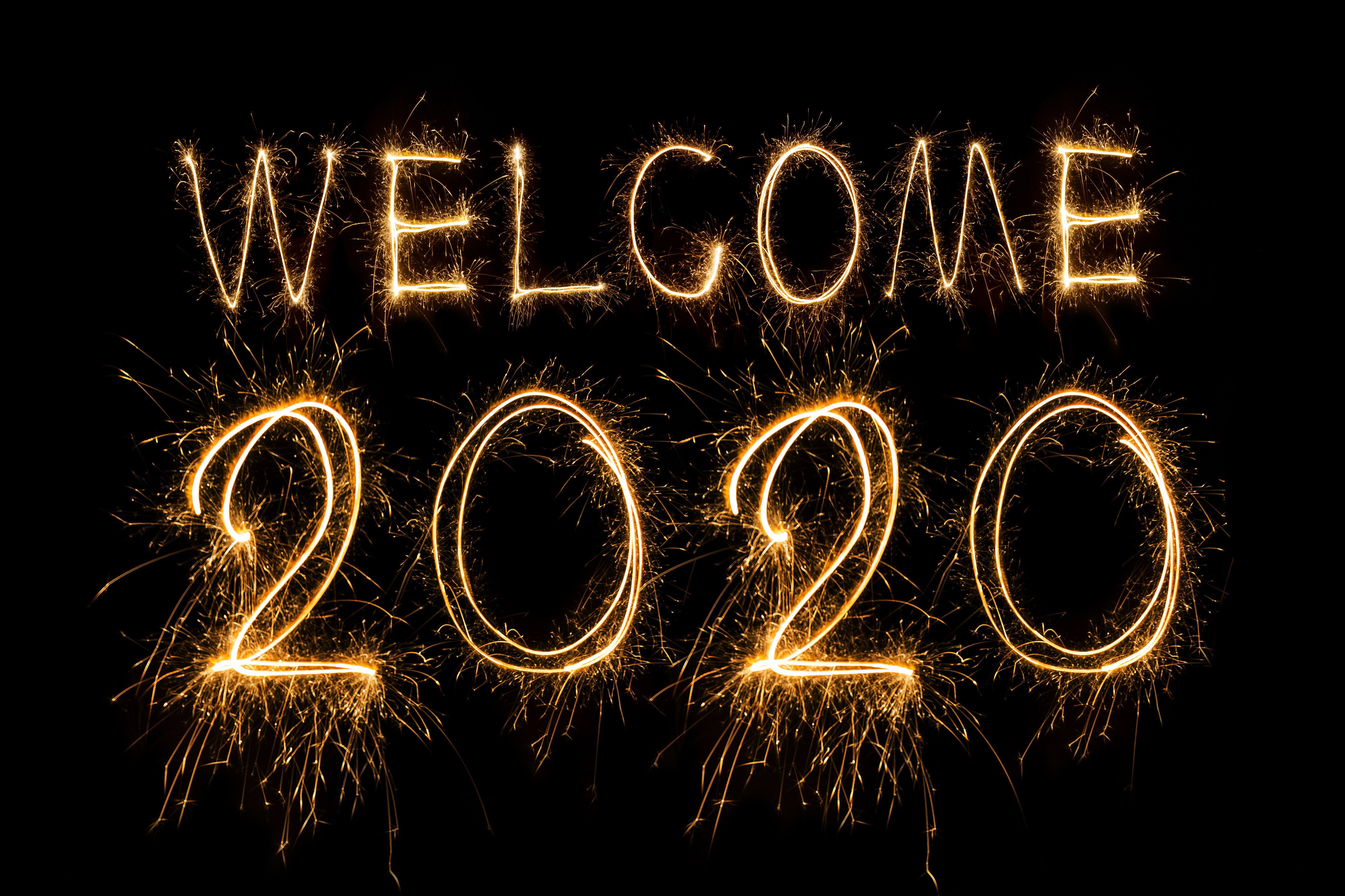無料モバイル壁紙新年, 花火, ホリデー, 2020年新年をダウンロードします。