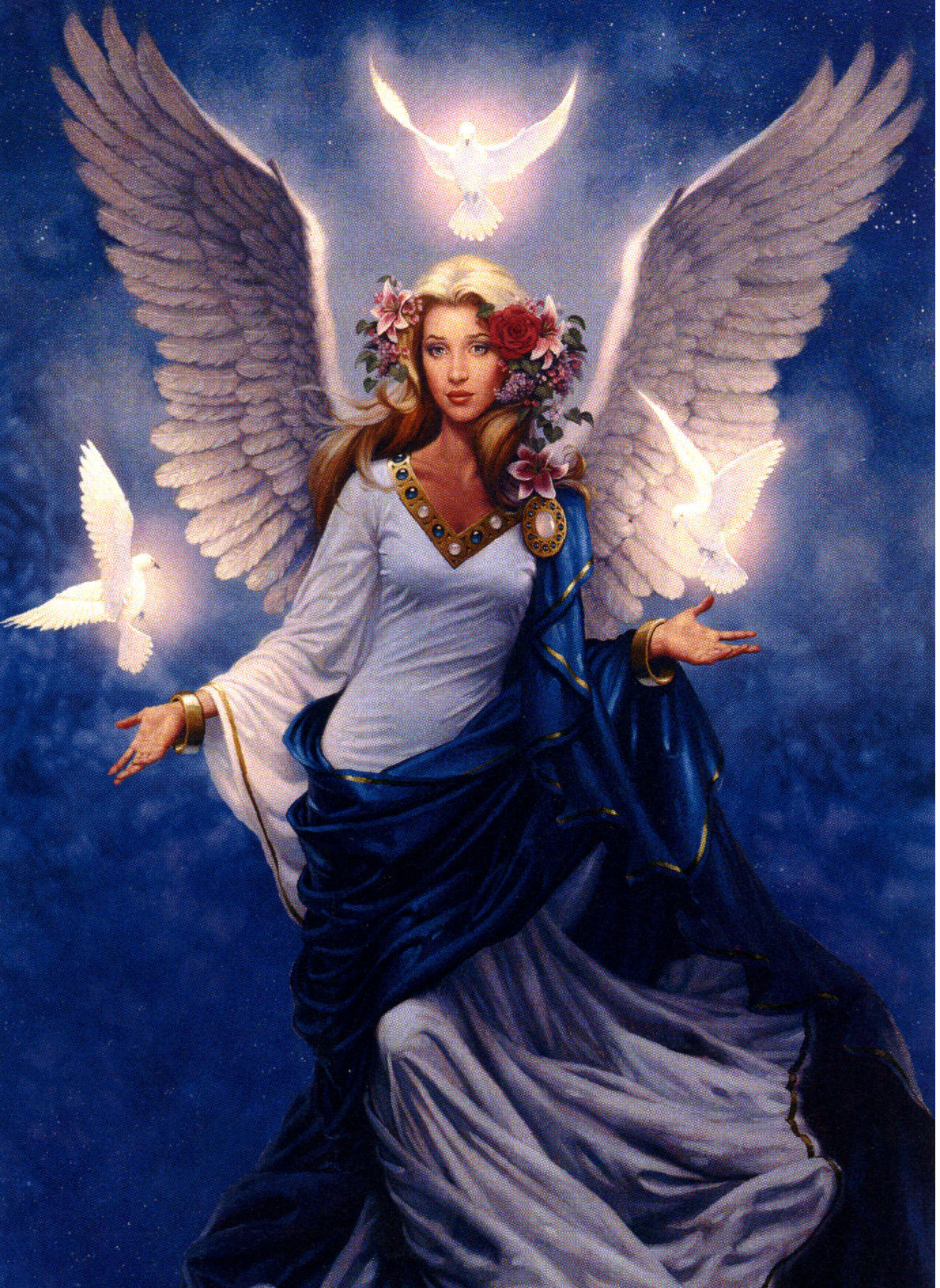 angels, pictures, blue