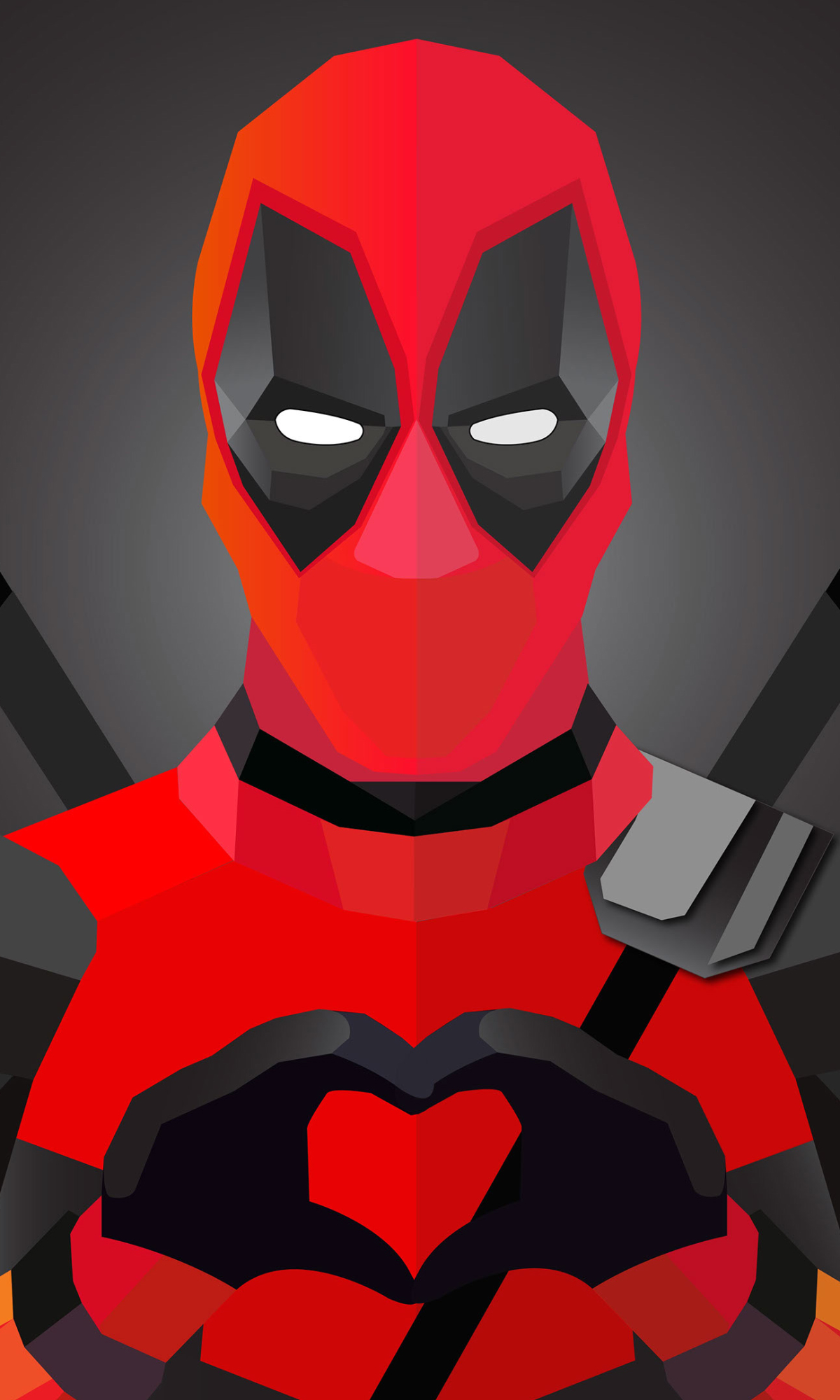 Handy-Wallpaper Deadpool, Minimalistisch, Comics kostenlos herunterladen.