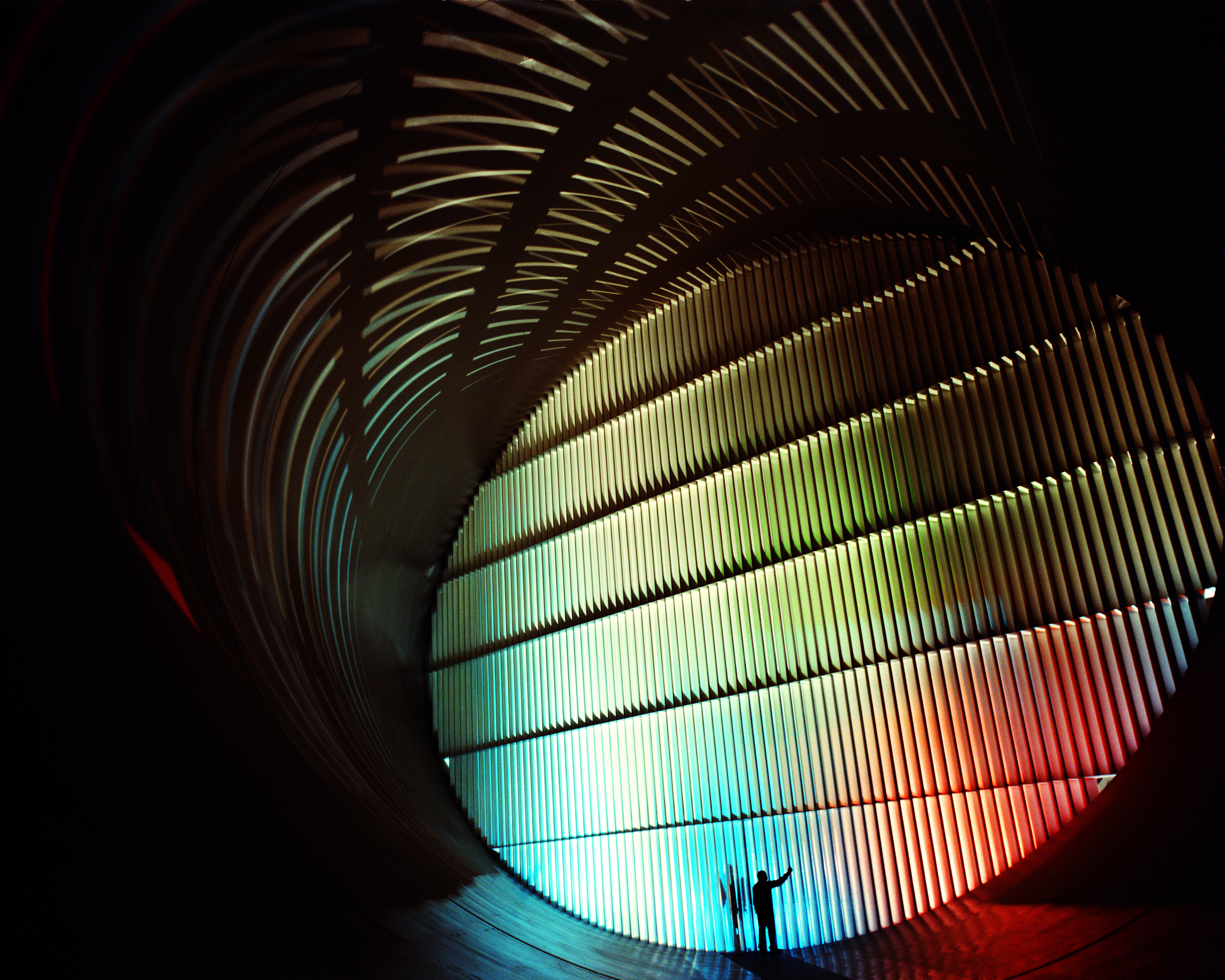 Download mobile wallpaper Colorful, Tunnel, Man Made, Nasa for free.