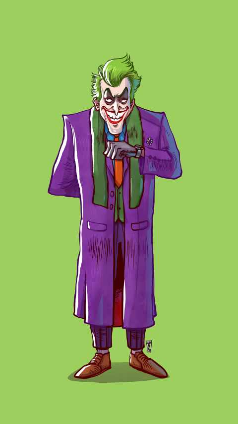 Handy-Wallpaper Joker, Minimalistisch, Comics, Dc Comics kostenlos herunterladen.