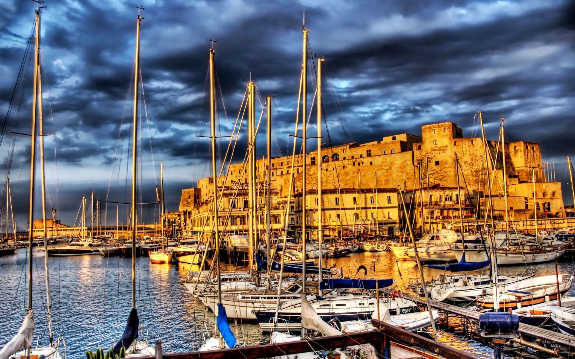 Free download wallpaper Cities, Rivers, Wharf, Berth, Boats, Hdr, Ships on your PC desktop