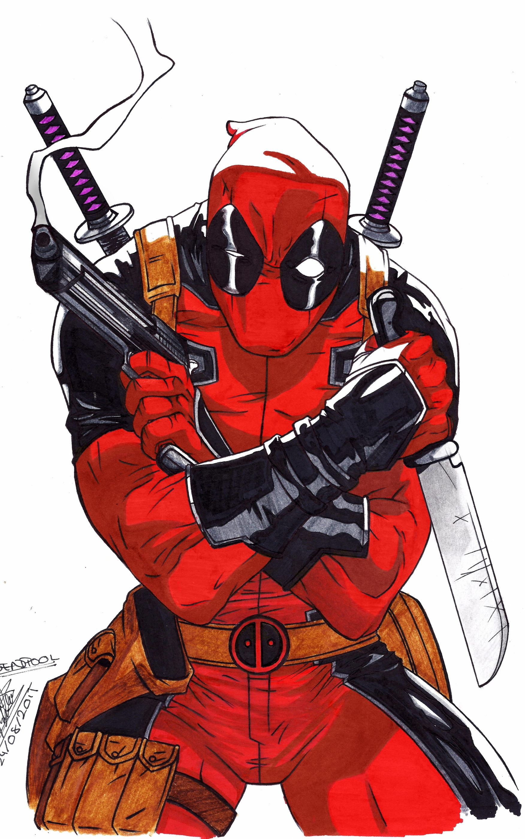 Handy-Wallpaper Deadpool, Comics kostenlos herunterladen.