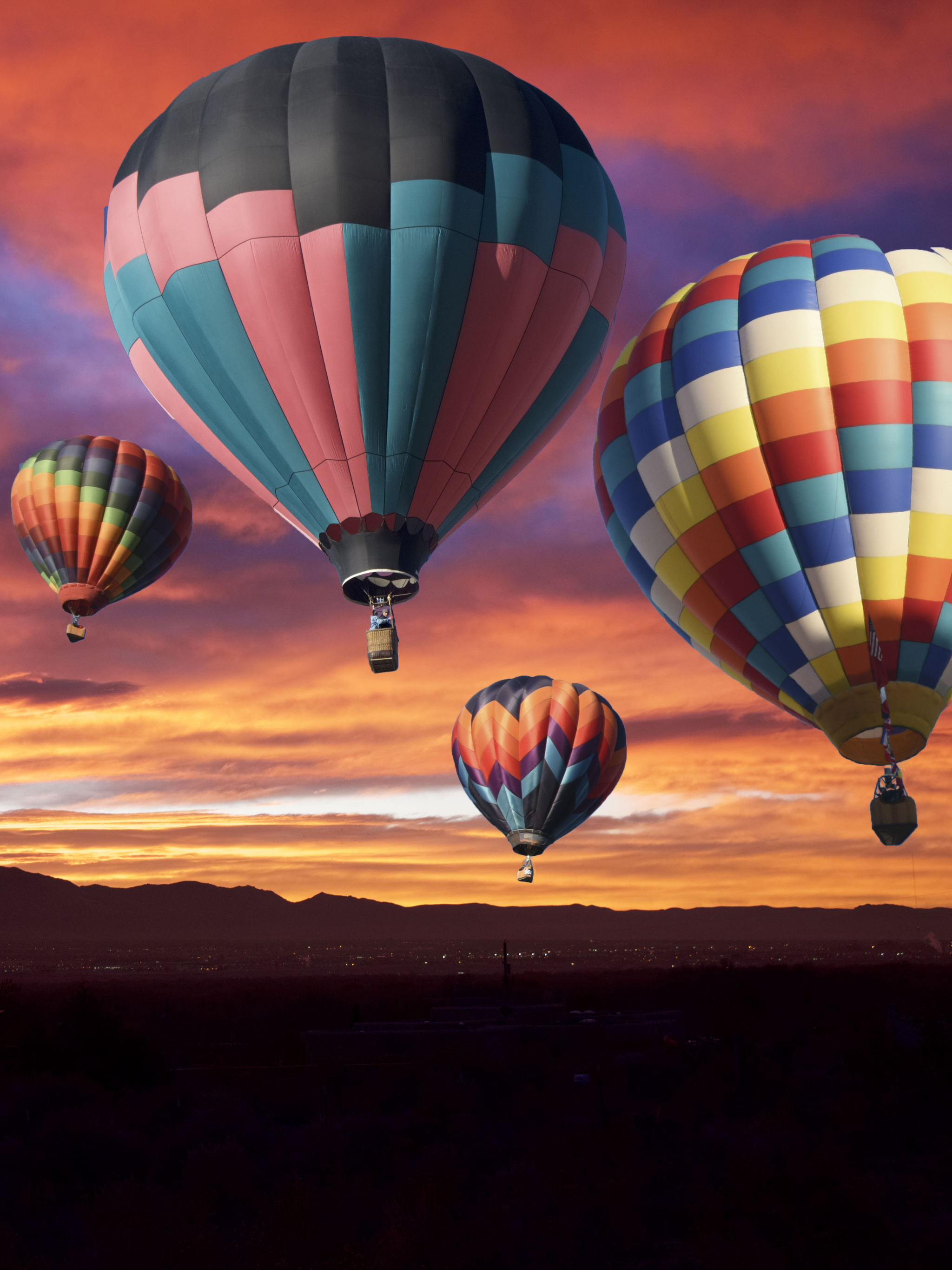 Download mobile wallpaper Colorful, Vehicles, Hot Air Balloon for free.