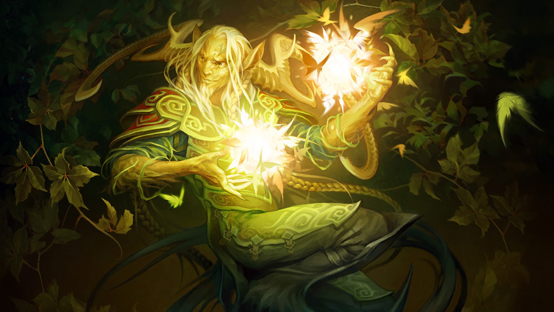 Download mobile wallpaper Magic, Fantasy, Warrior, Sorcerer for free.
