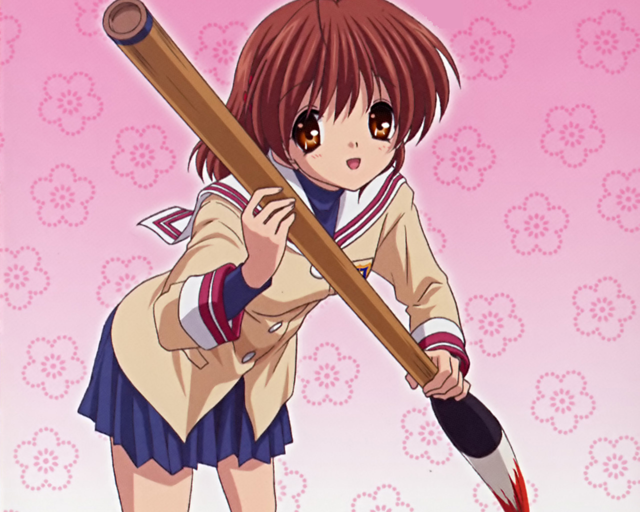 Handy-Wallpaper Animes, Clannad, Nagisa Furukawa kostenlos herunterladen.