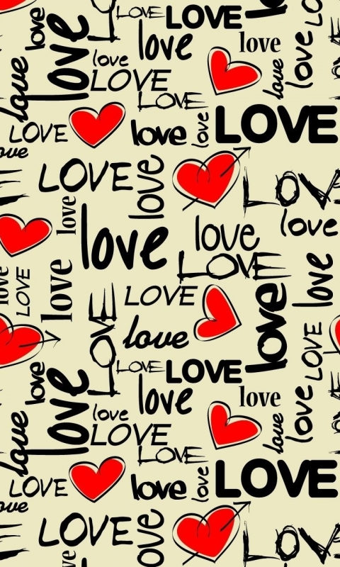 Download mobile wallpaper Love, Heart, Word, Artistic for free.