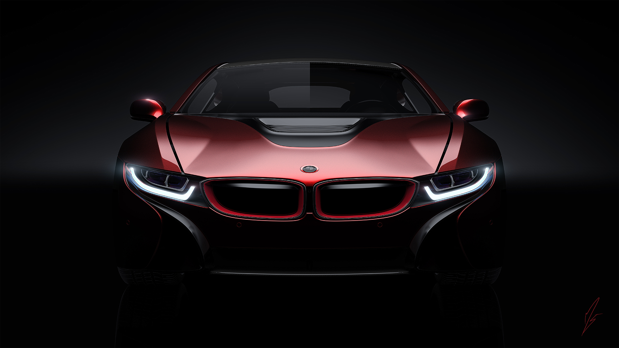 concept, bmw, cars, front view, i8