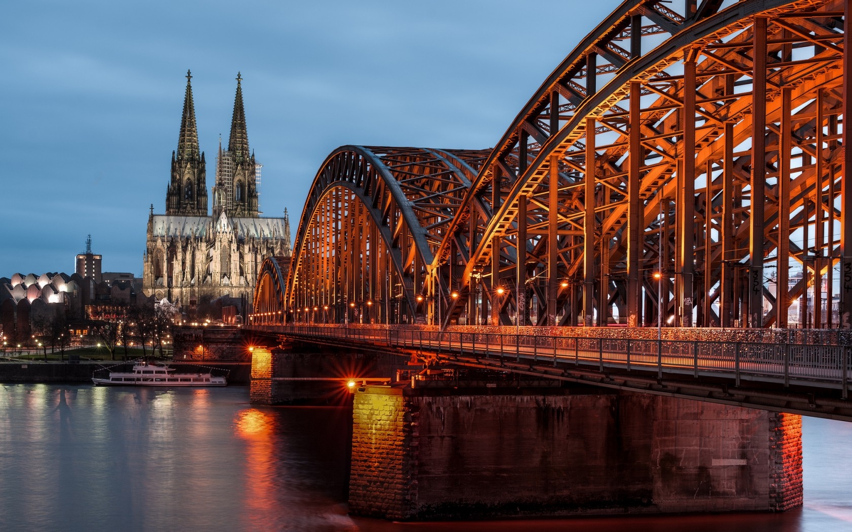 310301画像をダウンロードマンメイド, 橋, ケルン, ドイツ, ホーエンツォレルン橋, ブリッジ-壁紙とスクリーンセーバーを無料で