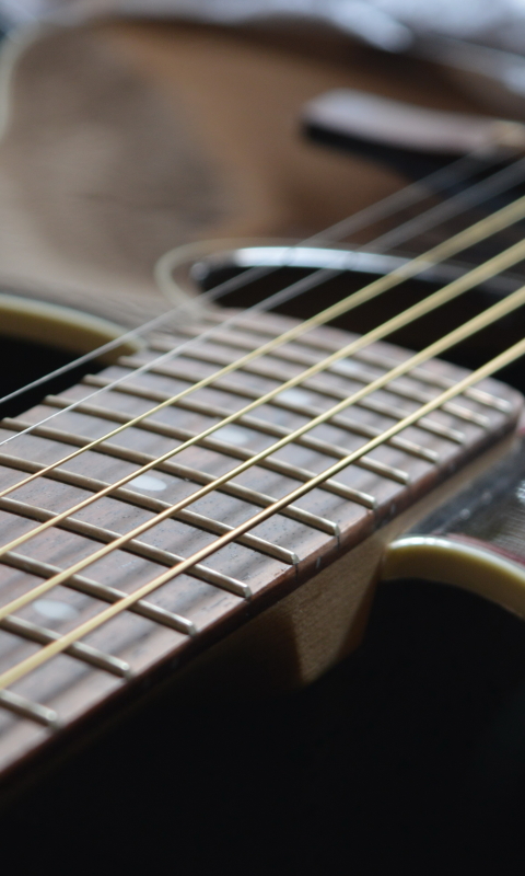 Download mobile wallpaper Music, Macro, Close Up, Guitar for free.