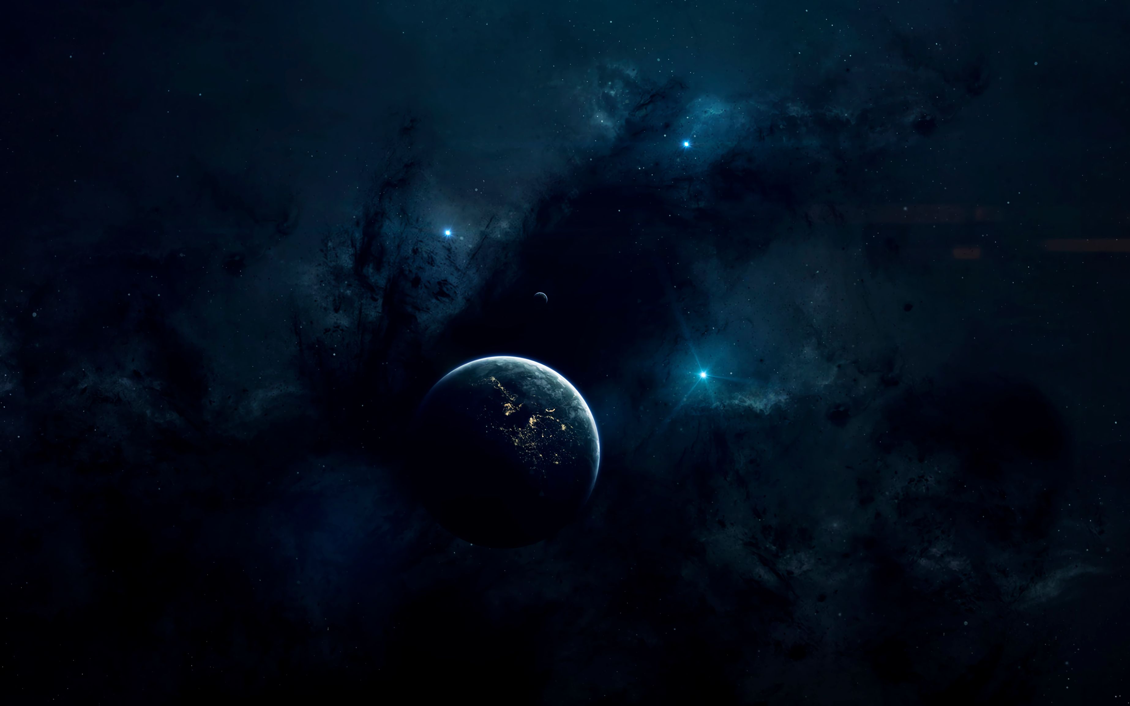 planets, universe, stars, dark, nebula HD wallpaper