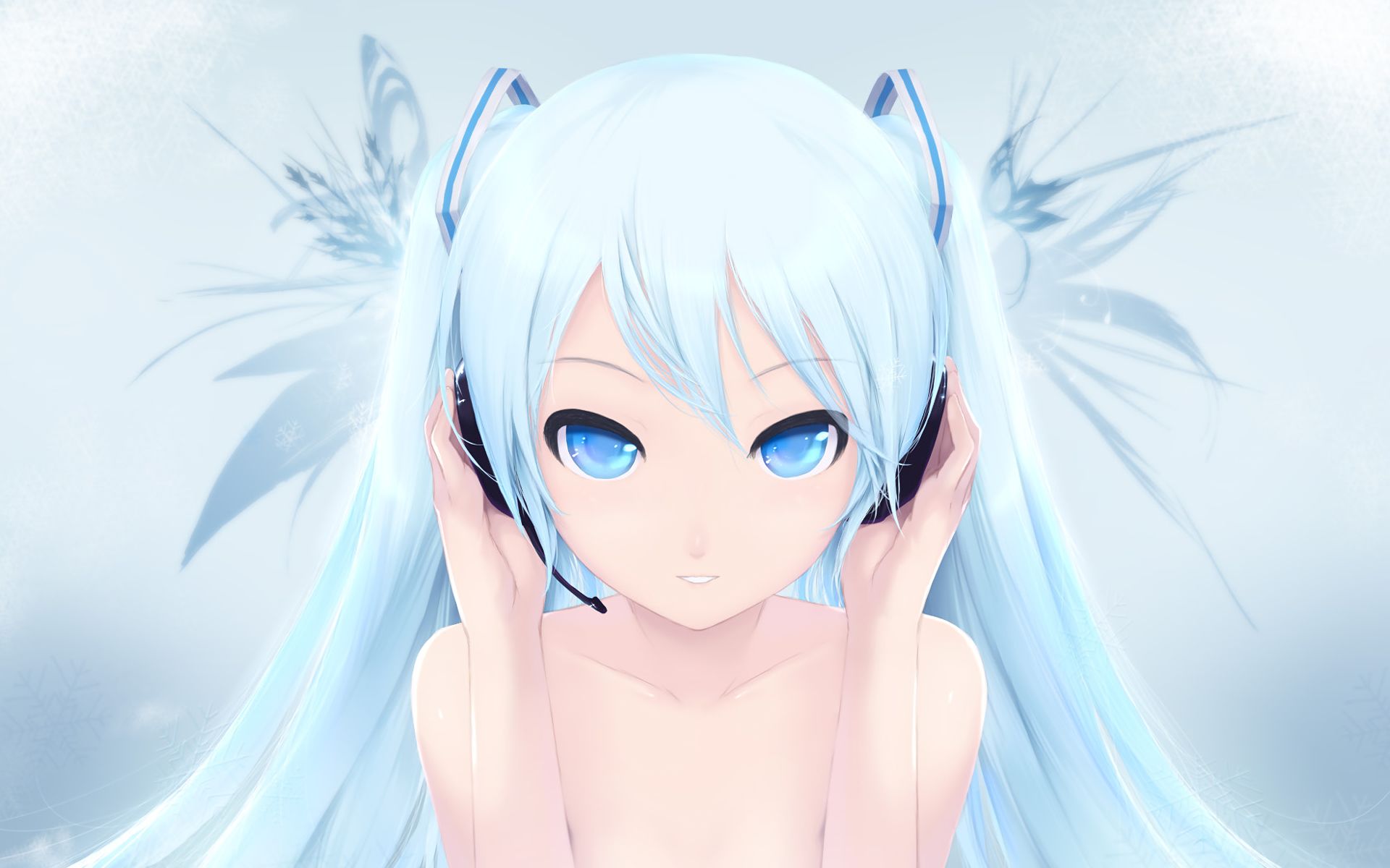 Descarga gratuita de fondo de pantalla para móvil de Auriculares, Vocaloid, Ojos Azules, Animado, Hatsune Miku, Pelo Aguamarina.