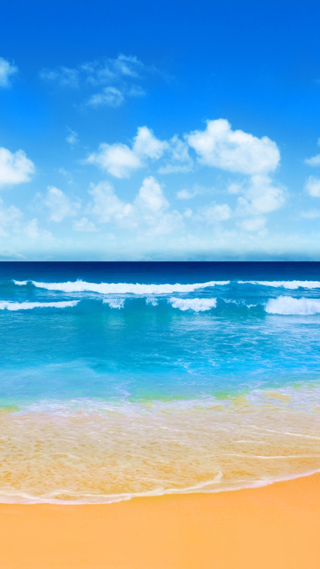 Download mobile wallpaper Beach, Summer, Horizon, Earth for free.