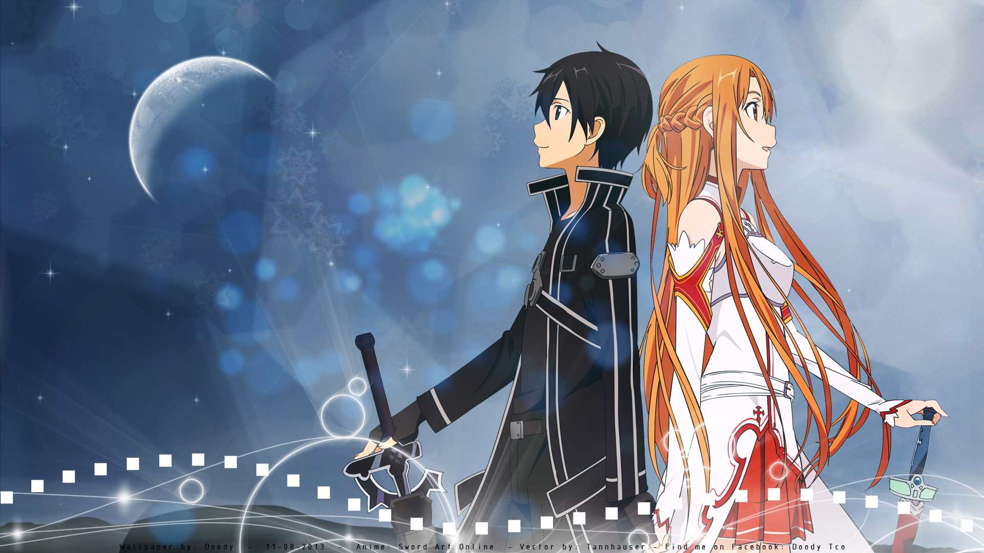 Download mobile wallpaper Anime, Sword Art Online, Asuna Yuuki, Kazuto Kirigaya for free.