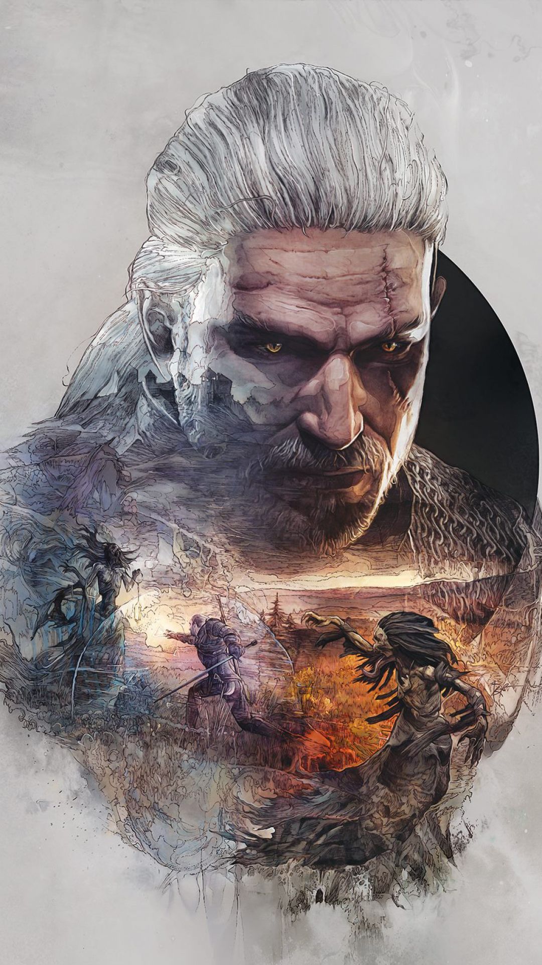 Handy-Wallpaper Computerspiele, Der Hexer, Geralt Von Riva, The Witcher 3: Wild Hunt kostenlos herunterladen.