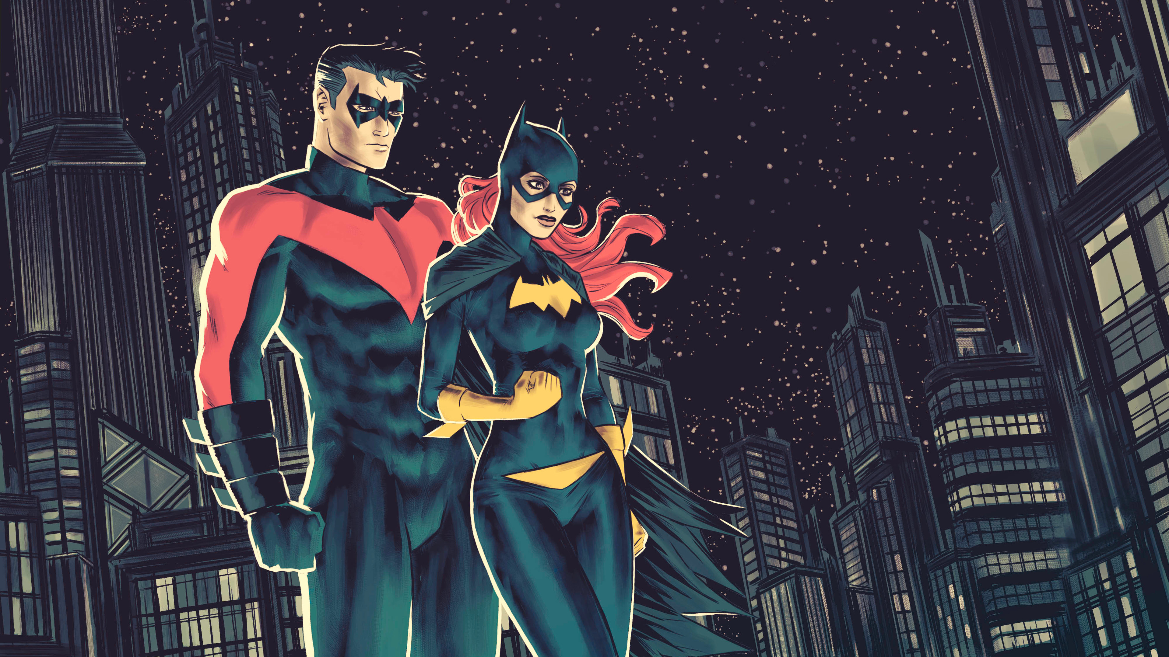 Download mobile wallpaper Batman, Comics, Dc Comics, Barbara Gordon, Nightwing, Batgirl, Dick Grayson for free.
